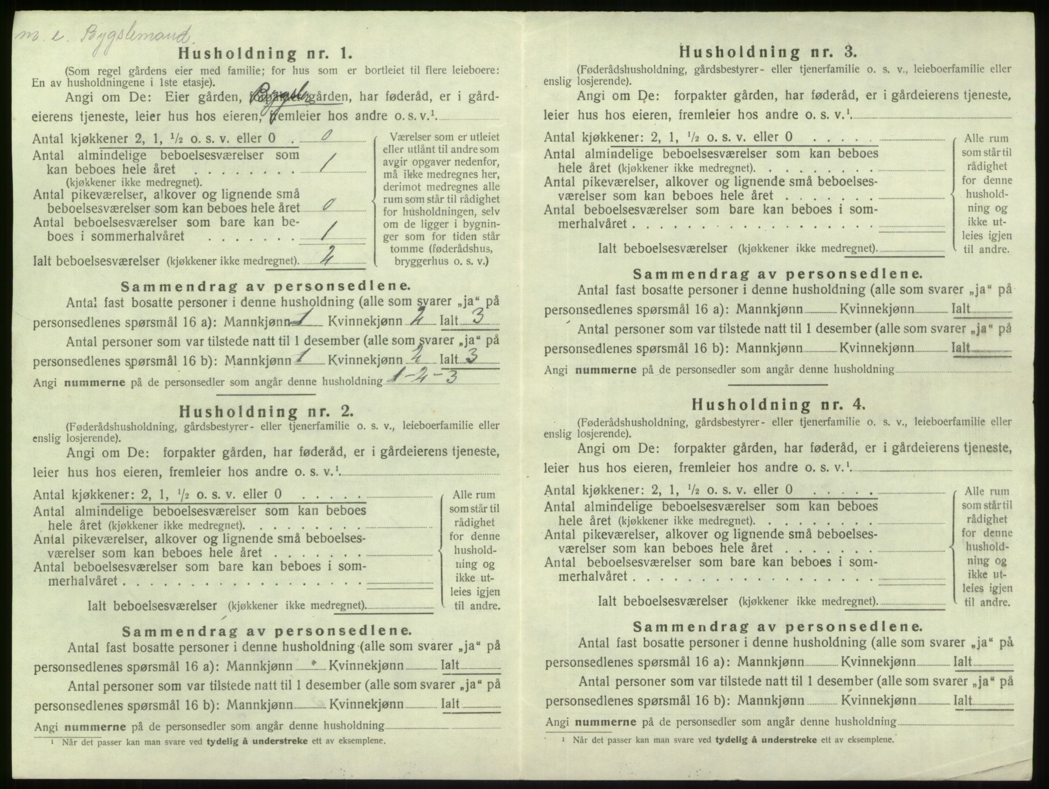 SAB, 1920 census for Gulen, 1920, p. 83