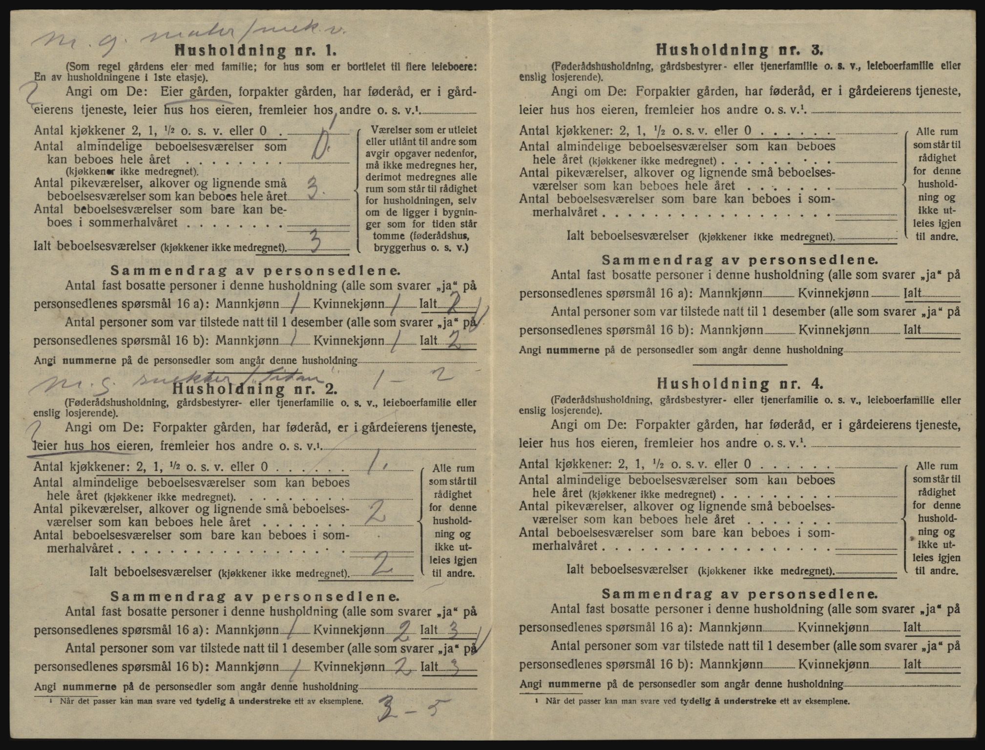 SAO, 1920 census for Glemmen, 1920, p. 1566