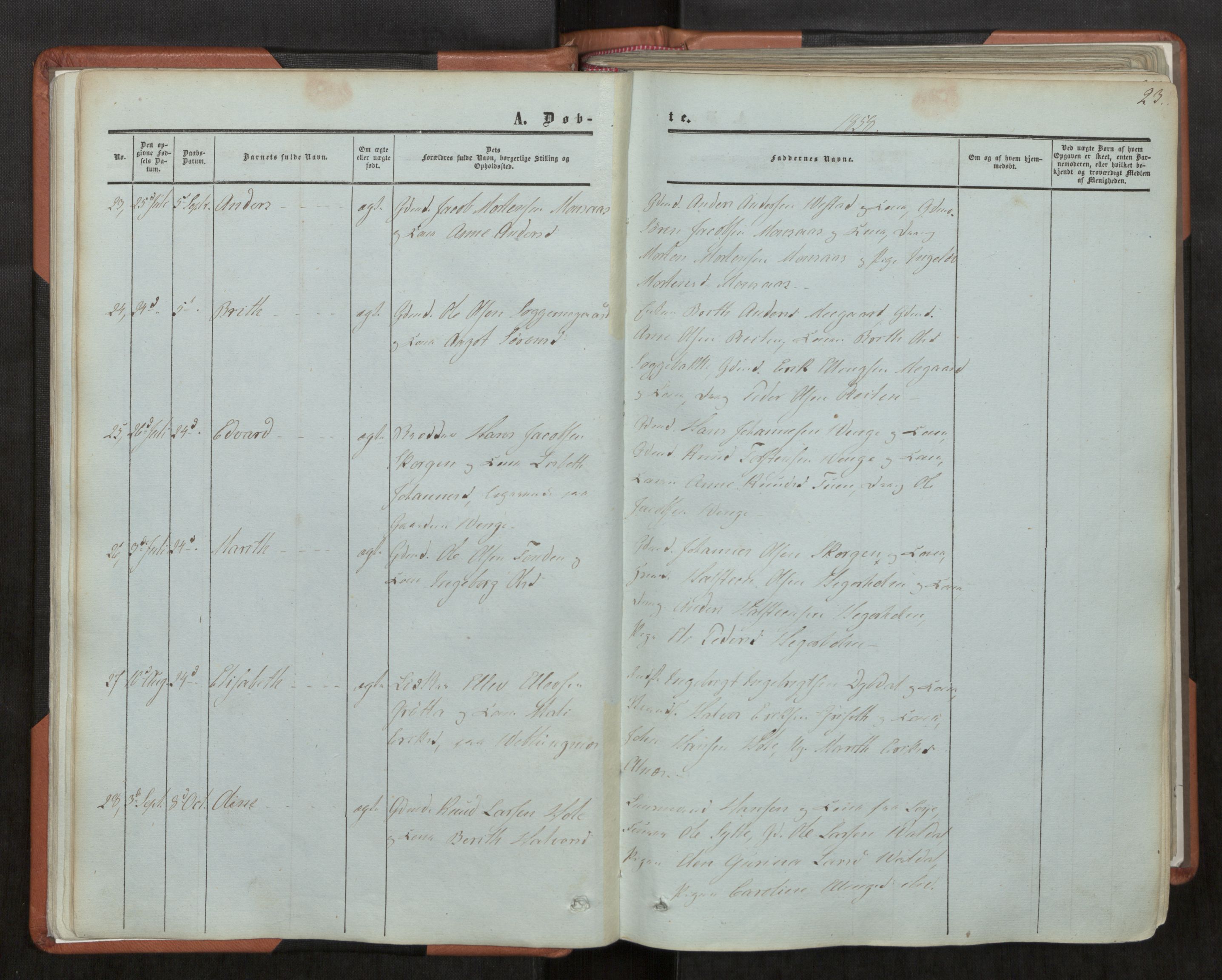 Ministerialprotokoller, klokkerbøker og fødselsregistre - Møre og Romsdal, AV/SAT-A-1454/544/L0572: Parish register (official) no. 544A05, 1854-1886, p. 20