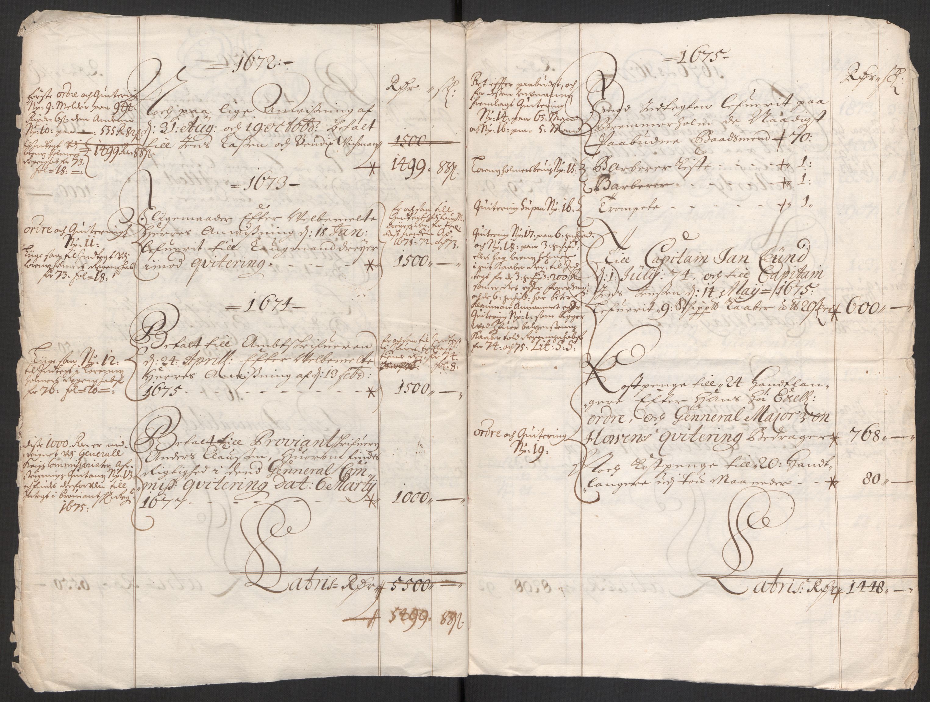 Rentekammeret inntil 1814, Reviderte regnskaper, Byregnskaper, AV/RA-EA-4066/R/Rs/L0504: [S1] Kontribusjonsregnskap, 1631-1684, p. 93