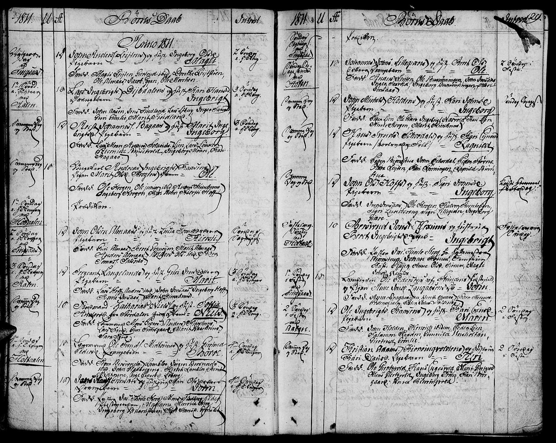 Ministerialprotokoller, klokkerbøker og fødselsregistre - Sør-Trøndelag, SAT/A-1456/685/L0953: Parish register (official) no. 685A02, 1805-1816, p. 29