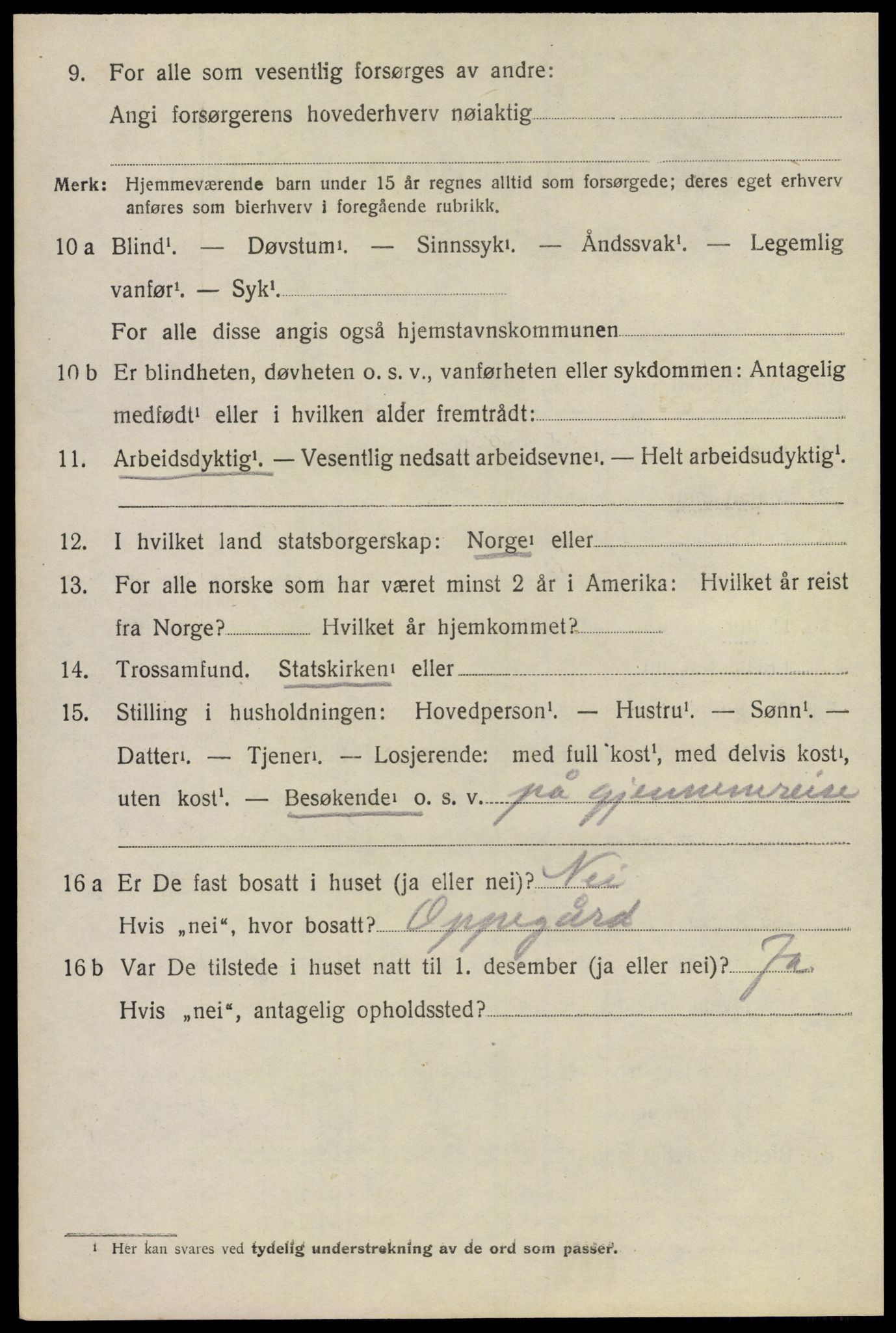 SAO, 1920 census for Eidsvoll, 1920, p. 13314