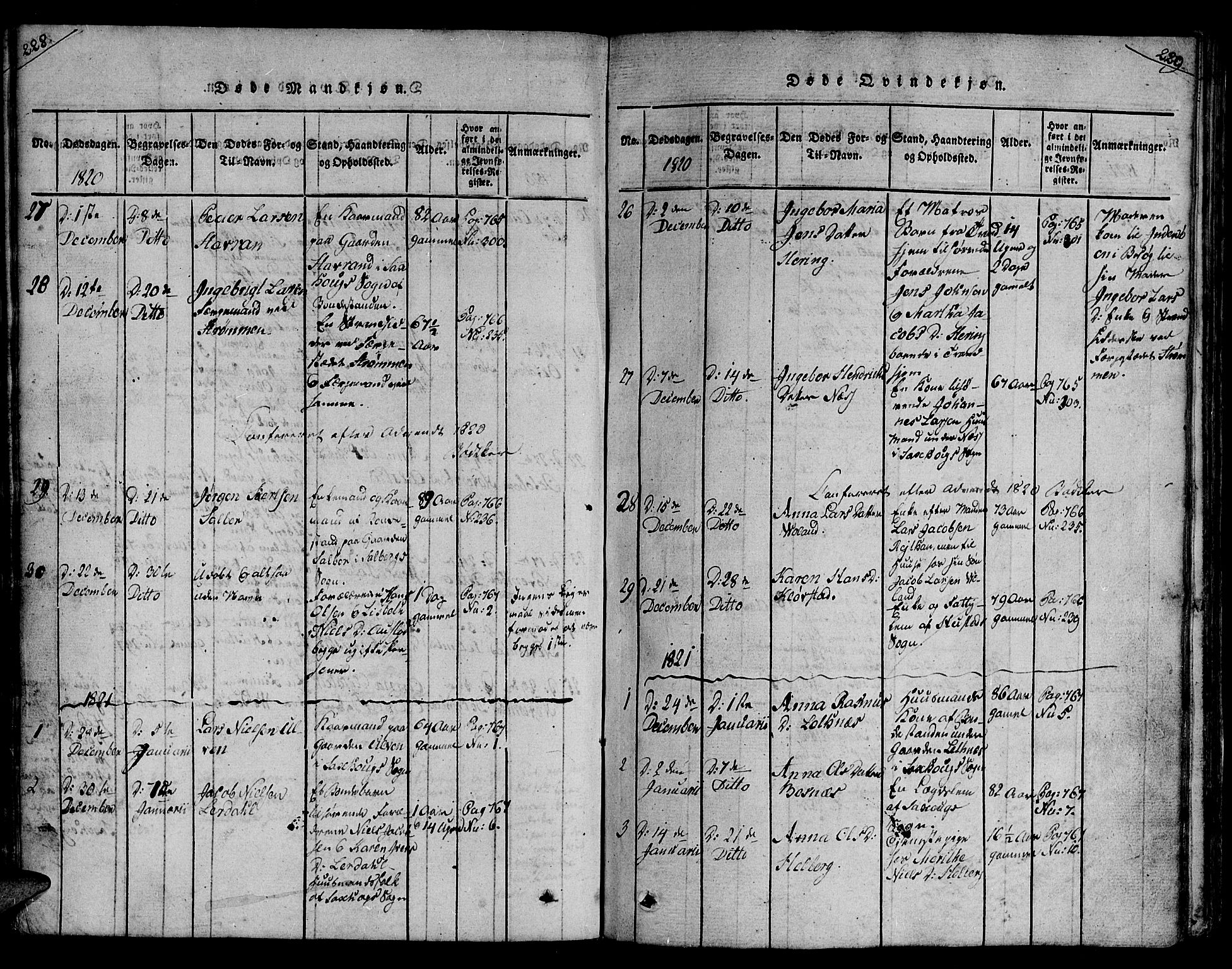 Ministerialprotokoller, klokkerbøker og fødselsregistre - Nord-Trøndelag, SAT/A-1458/730/L0275: Parish register (official) no. 730A04, 1816-1822, p. 228-229