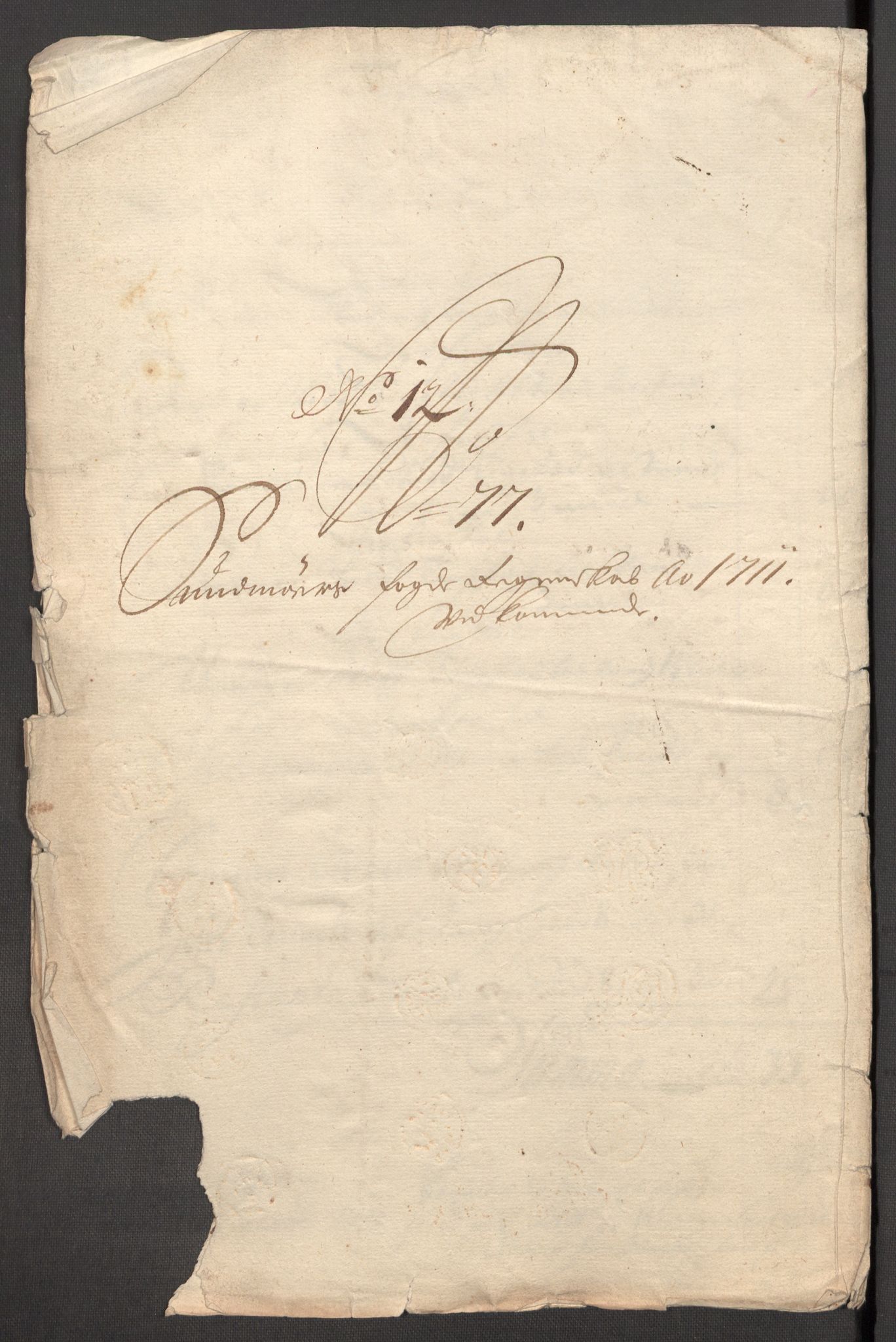 Rentekammeret inntil 1814, Reviderte regnskaper, Fogderegnskap, AV/RA-EA-4092/R54/L3564: Fogderegnskap Sunnmøre, 1711, p. 512