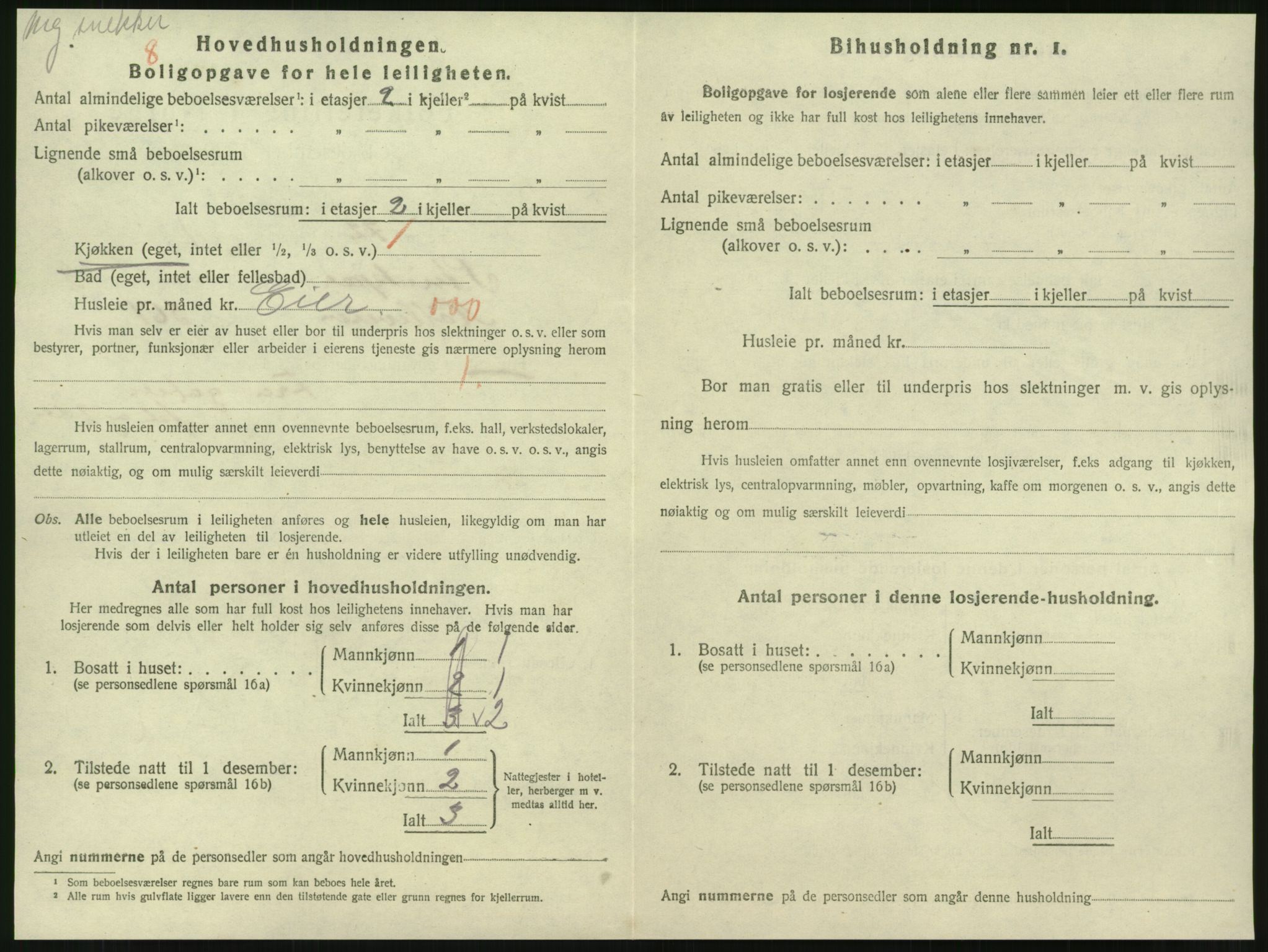 SAT, 1920 census for Steinkjer, 1920, p. 2115