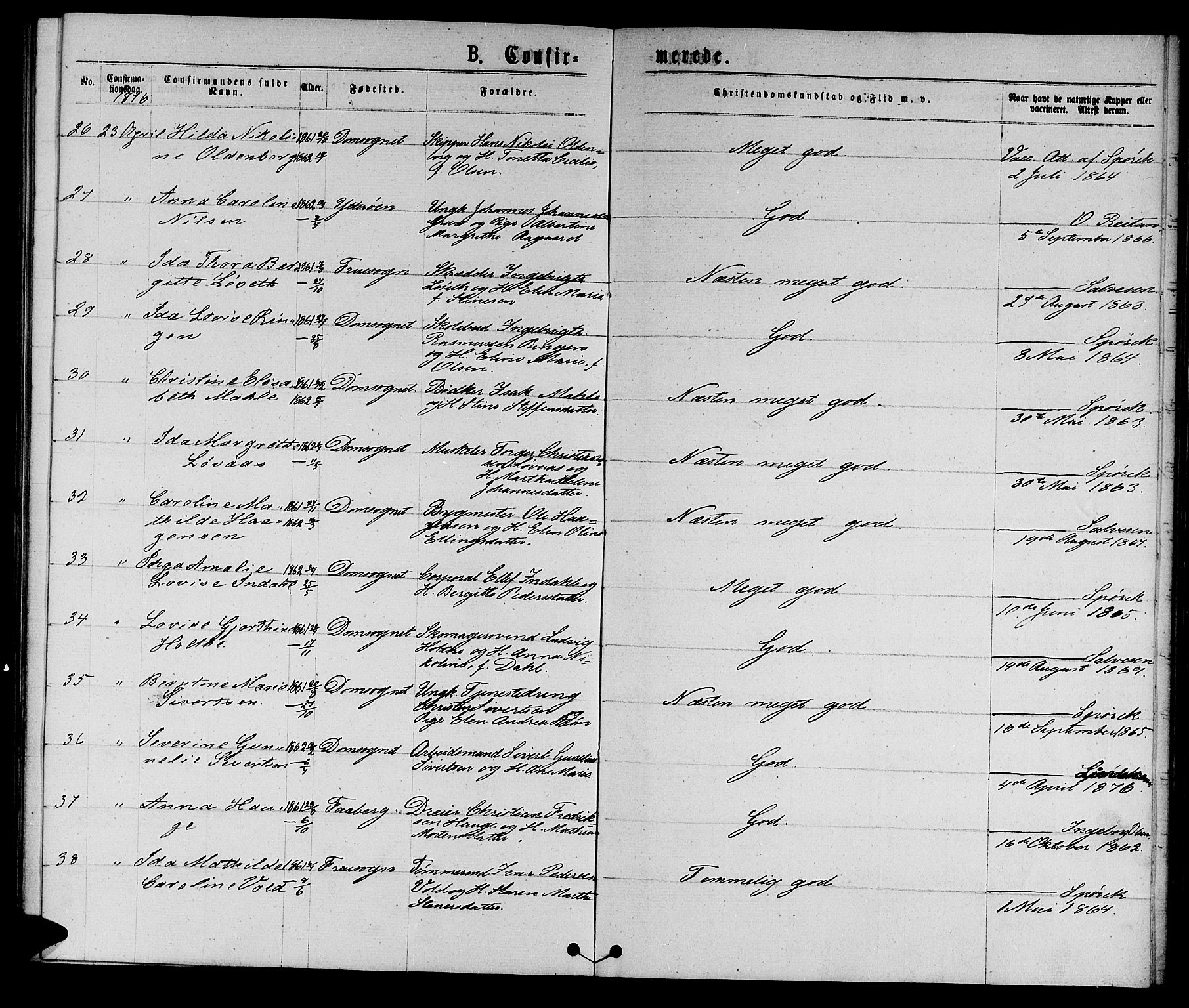 Ministerialprotokoller, klokkerbøker og fødselsregistre - Sør-Trøndelag, AV/SAT-A-1456/601/L0088: Parish register (copy) no. 601C06, 1870-1878, p. 211f