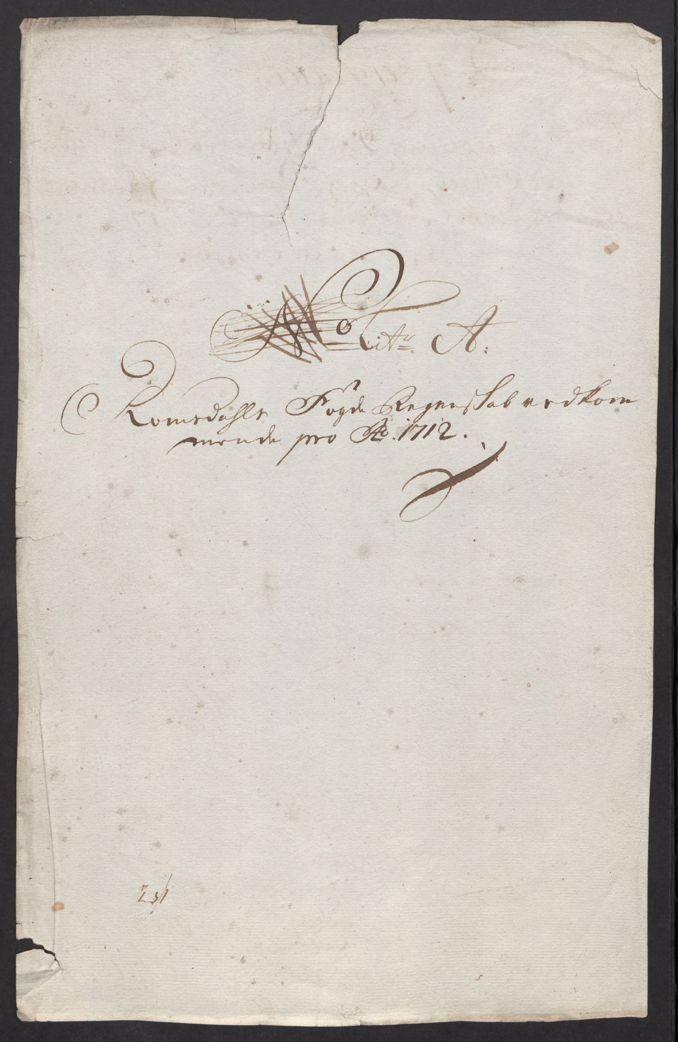 Rentekammeret inntil 1814, Reviderte regnskaper, Fogderegnskap, AV/RA-EA-4092/R55/L3661: Fogderegnskap Romsdal, 1712, p. 13