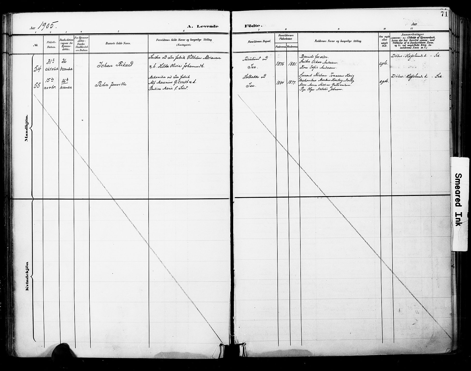 Skjeberg prestekontor Kirkebøker, SAO/A-10923/F/Fa/L0010: Parish register (official) no. I 10, 1898-1911, p. 71