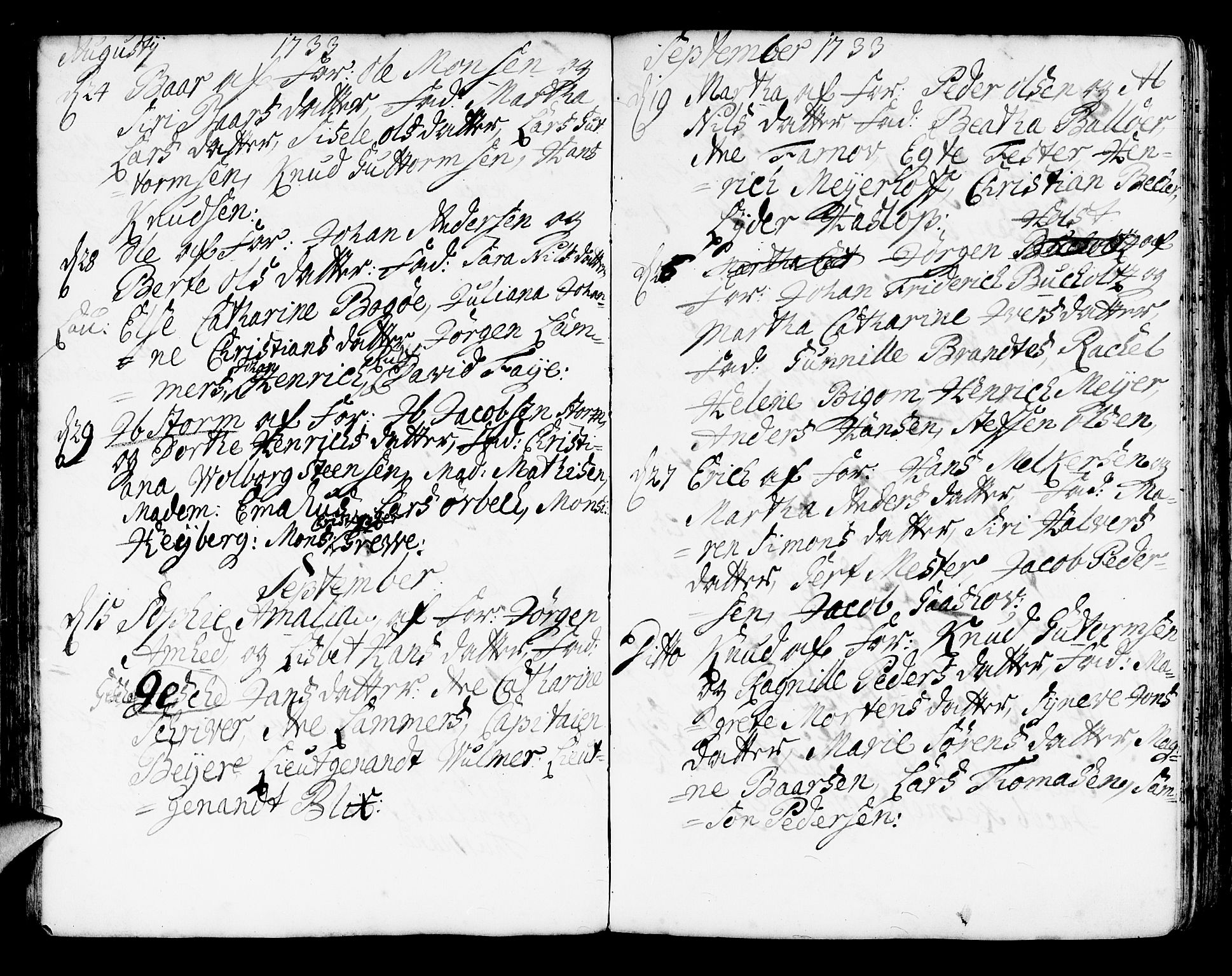 Korskirken sokneprestembete, AV/SAB-A-76101/H/Haa/L0004: Parish register (official) no. A 4, 1720-1750, p. 128