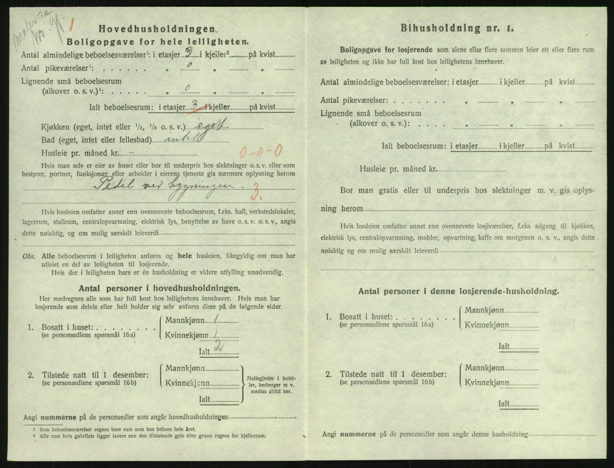 SAK, 1920 census for Lillesand, 1920, p. 694