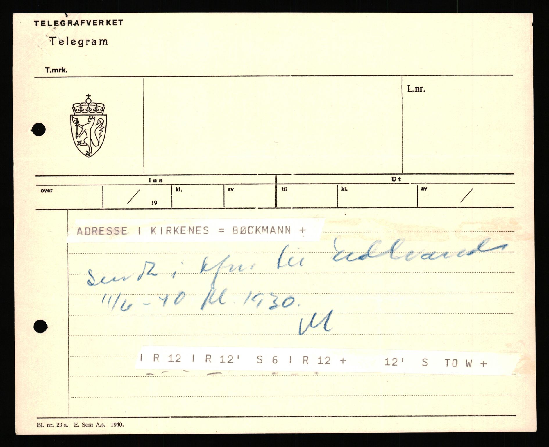 Forsvaret, Forsvarets krigshistoriske avdeling, AV/RA-RAFA-2017/Y/Yb/L0151: II-C-11-645  -  6. Divisjon: avsnittsjefen i Øst-Finnmark, 1940, p. 383