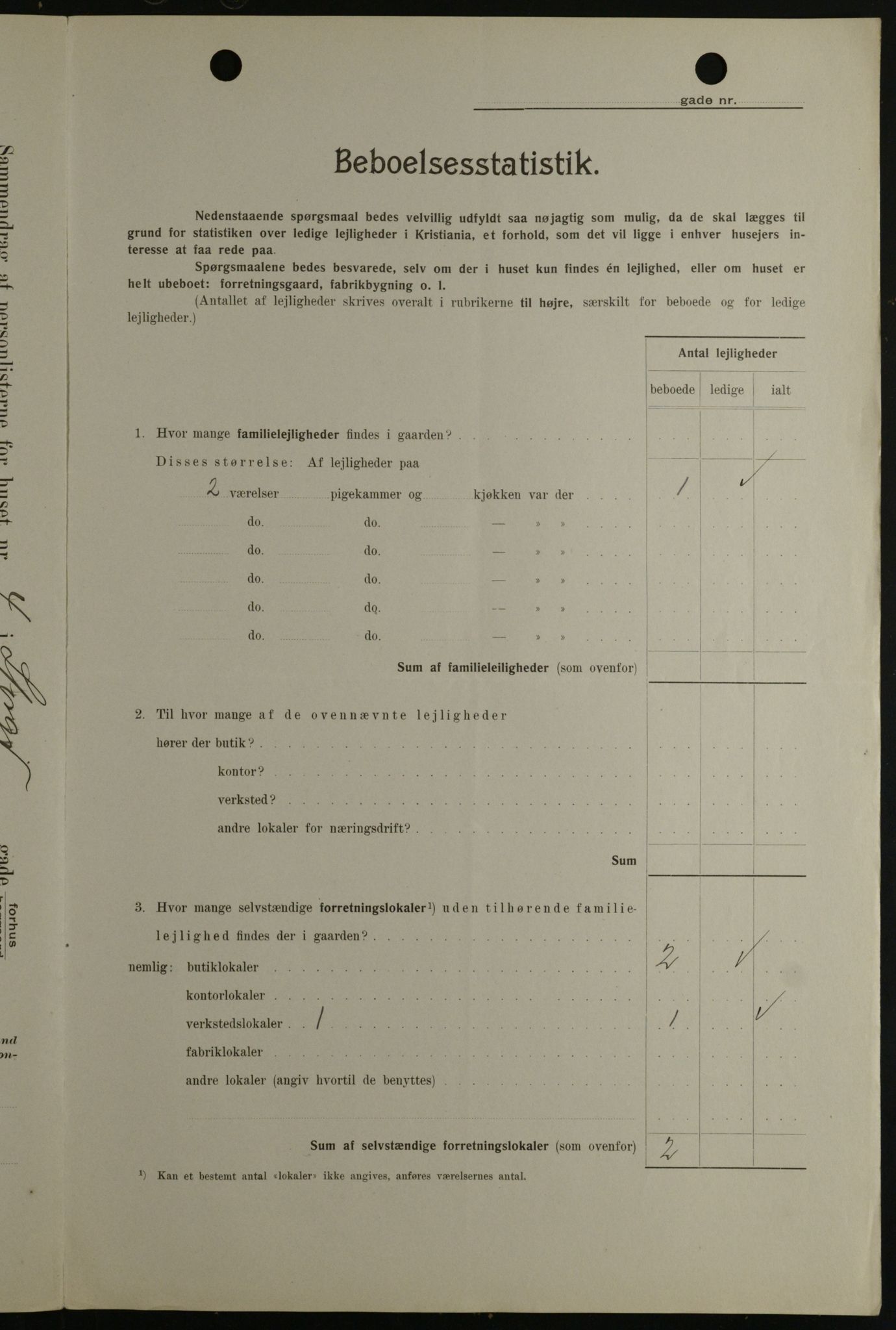 OBA, Municipal Census 1908 for Kristiania, 1908, p. 92477