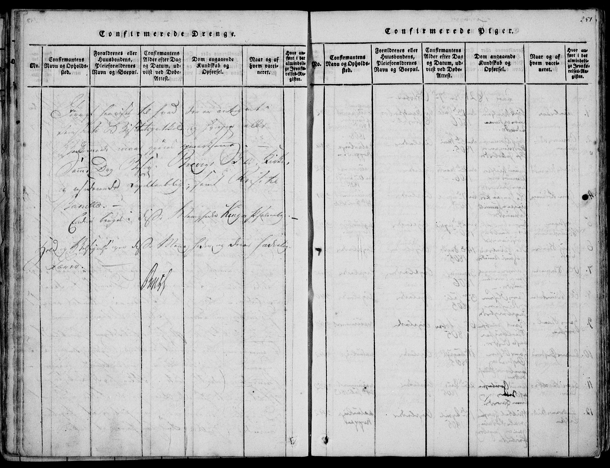 Eidanger kirkebøker, AV/SAKO-A-261/F/Fa/L0007: Parish register (official) no. 7, 1814-1831, p. 251