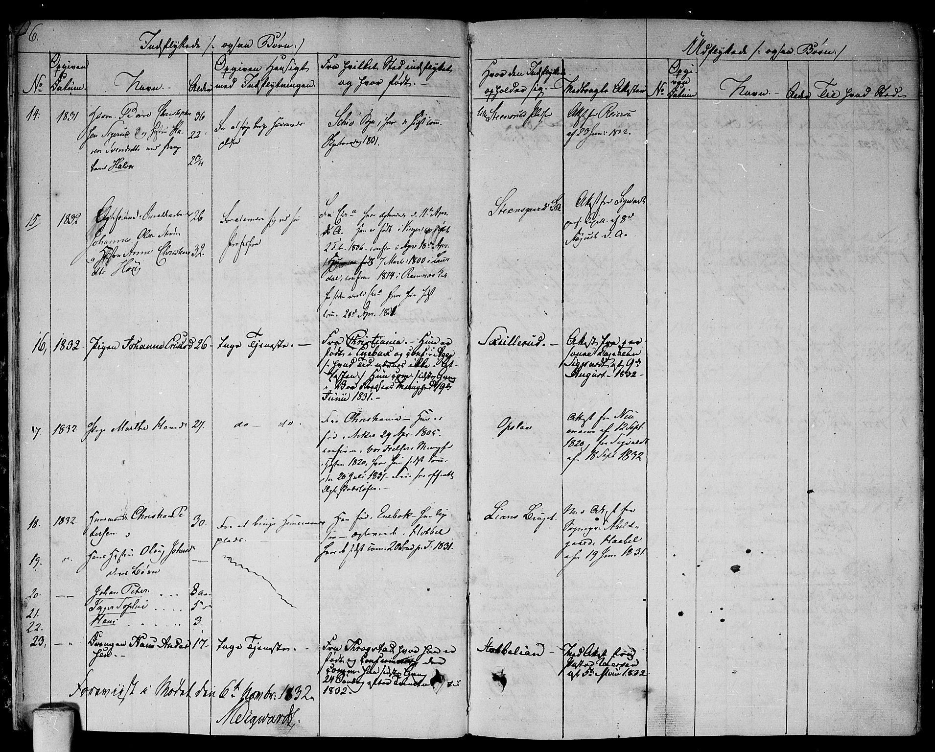 Aker prestekontor kirkebøker, AV/SAO-A-10861/F/L0016: Parish register (official) no. 16, 1827-1841, p. 6