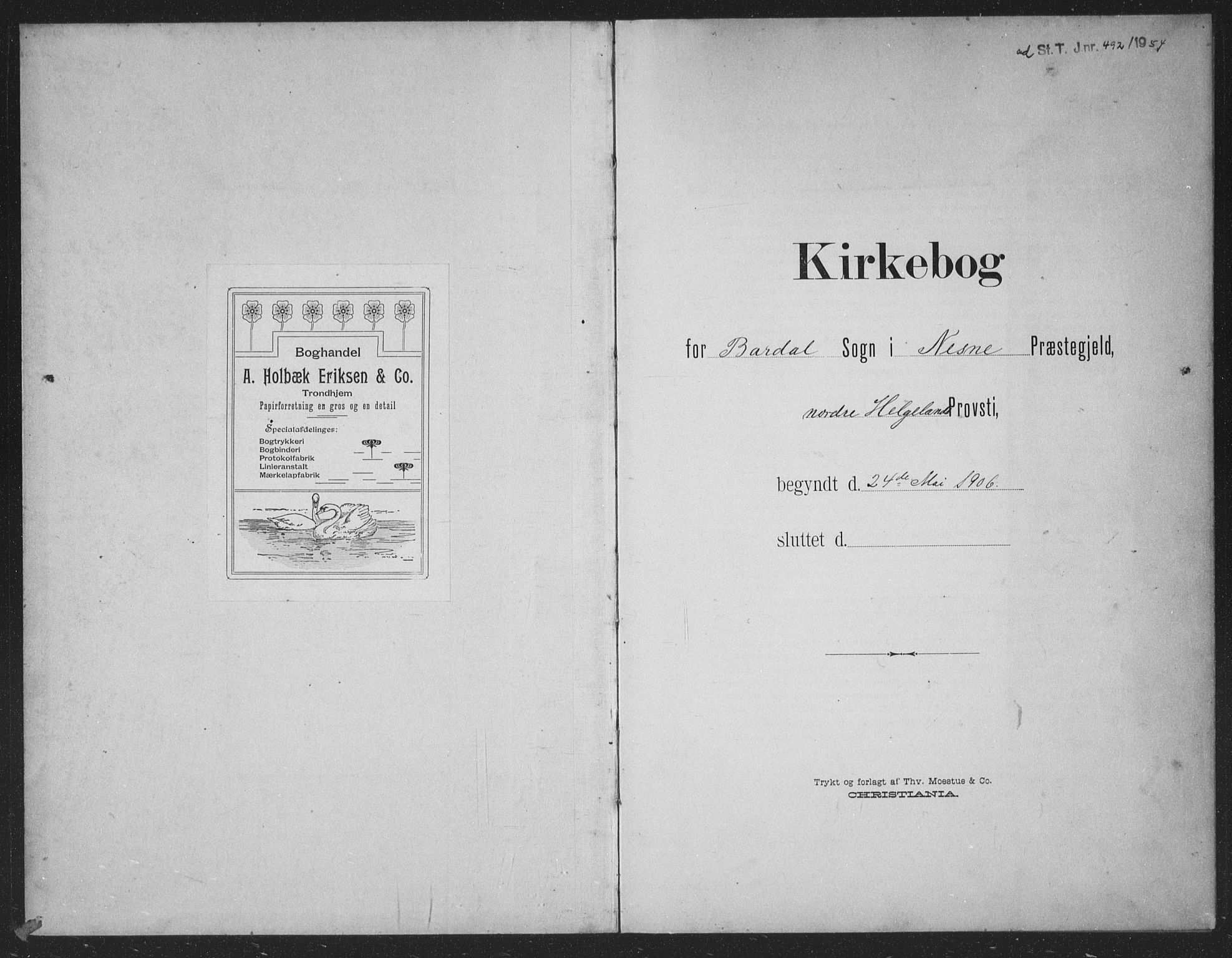 Ministerialprotokoller, klokkerbøker og fødselsregistre - Nordland, AV/SAT-A-1459/833/L0502: Parish register (copy) no. 833C01, 1906-1934