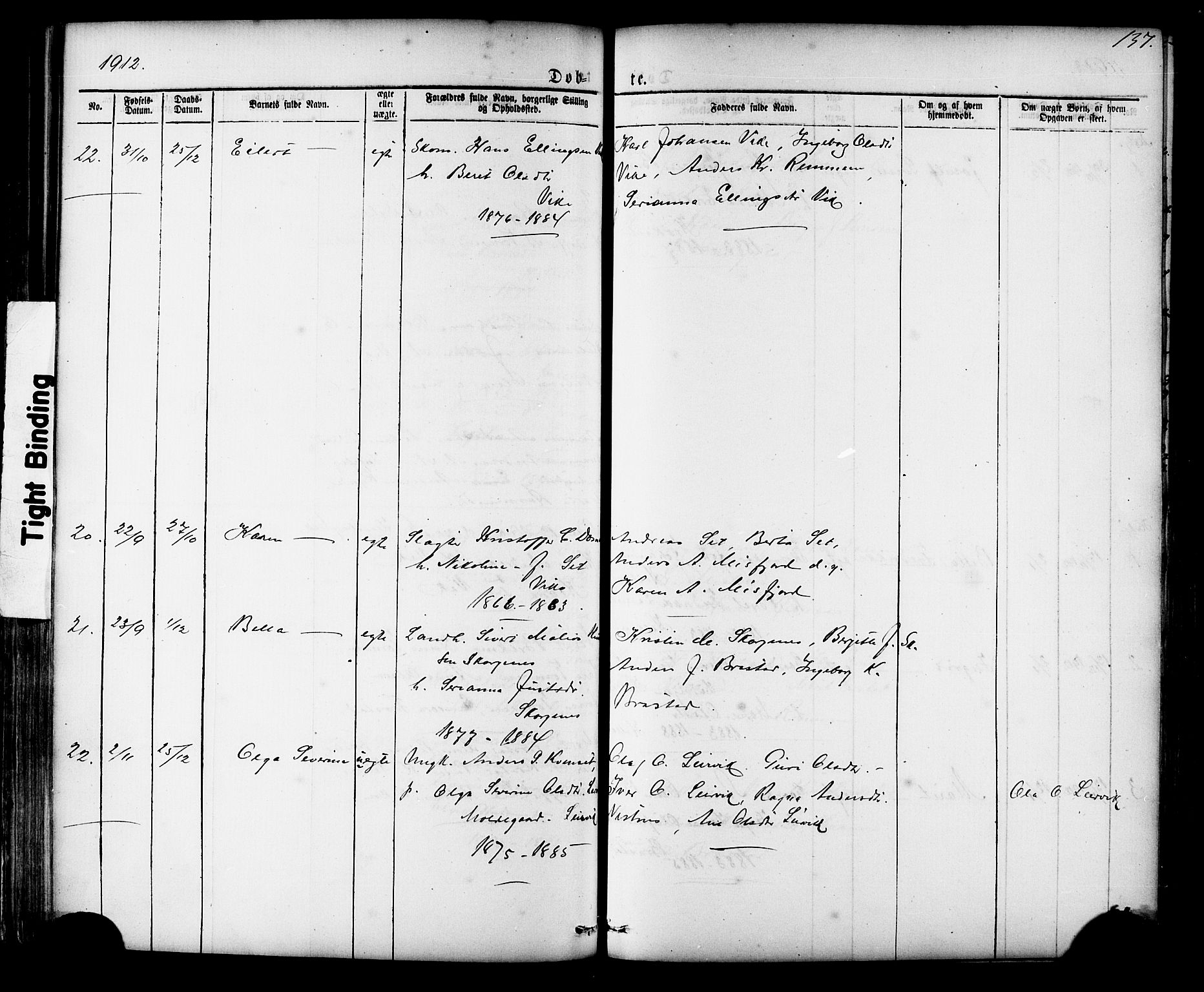 Ministerialprotokoller, klokkerbøker og fødselsregistre - Møre og Romsdal, AV/SAT-A-1454/539/L0536: Parish register (copy) no. 539C02, 1867-1913, p. 137