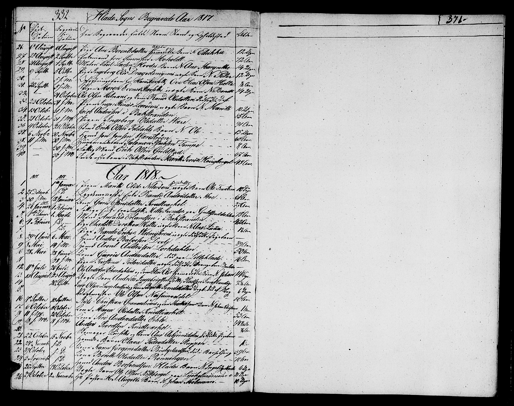 Ministerialprotokoller, klokkerbøker og fødselsregistre - Sør-Trøndelag, AV/SAT-A-1456/606/L0306: Parish register (copy) no. 606C02, 1797-1829, p. 332-371