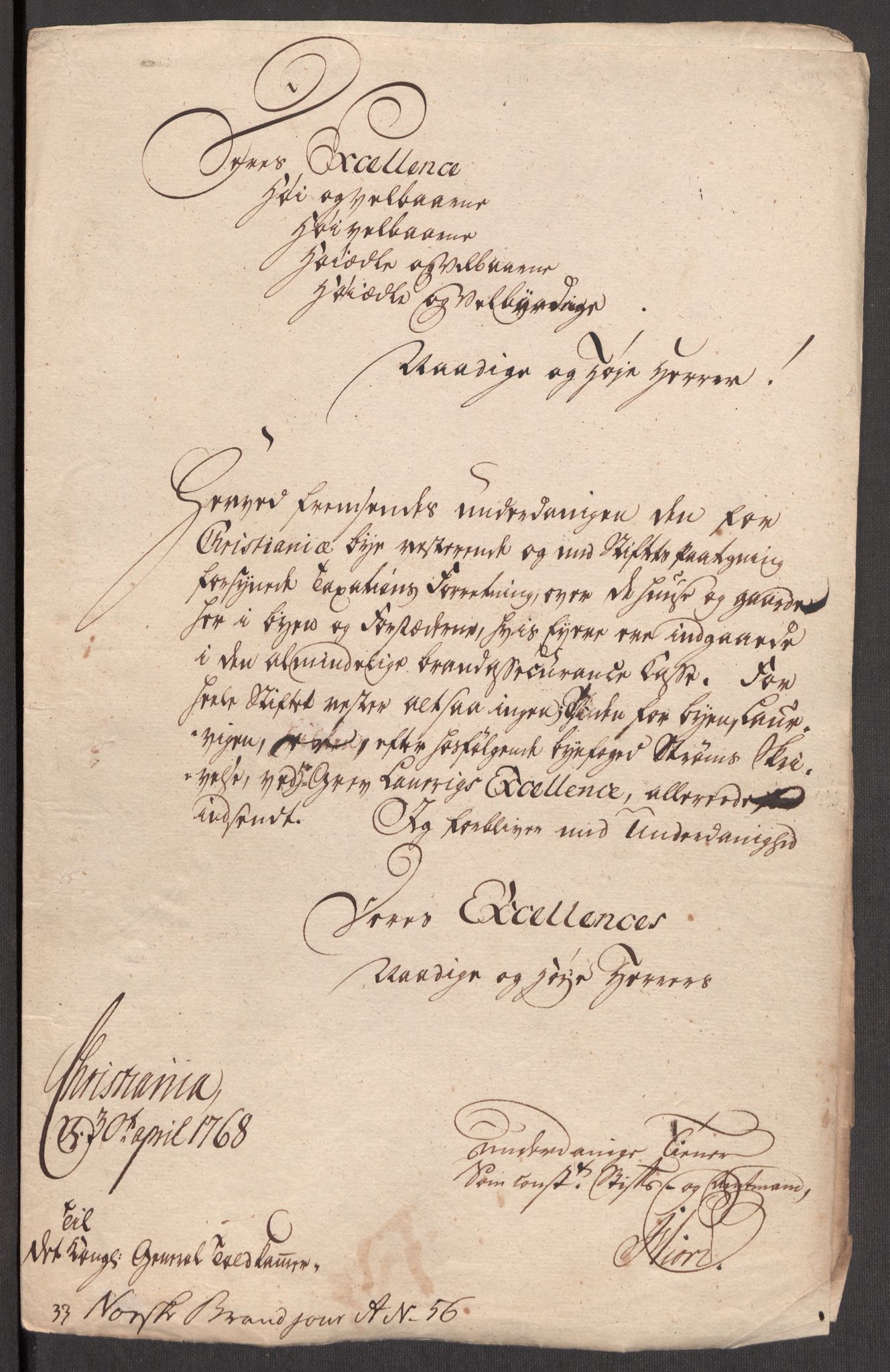 Kommersekollegiet, Brannforsikringskontoret 1767-1814, RA/EA-5458/F/Fa/L0013/0005: Kristiania / Dokumenter, 1766-1787