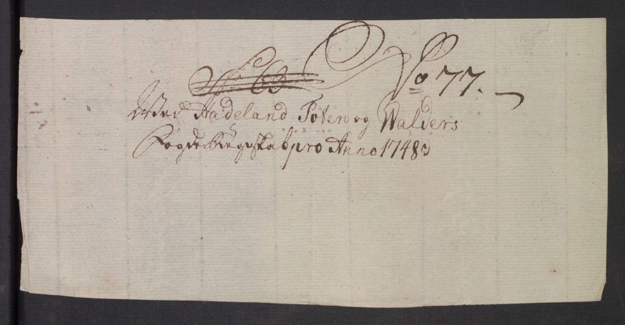 Rentekammeret inntil 1814, Reviderte regnskaper, Fogderegnskap, AV/RA-EA-4092/R18/L1346: Fogderegnskap Hadeland, Toten og Valdres, 1747-1748, p. 520