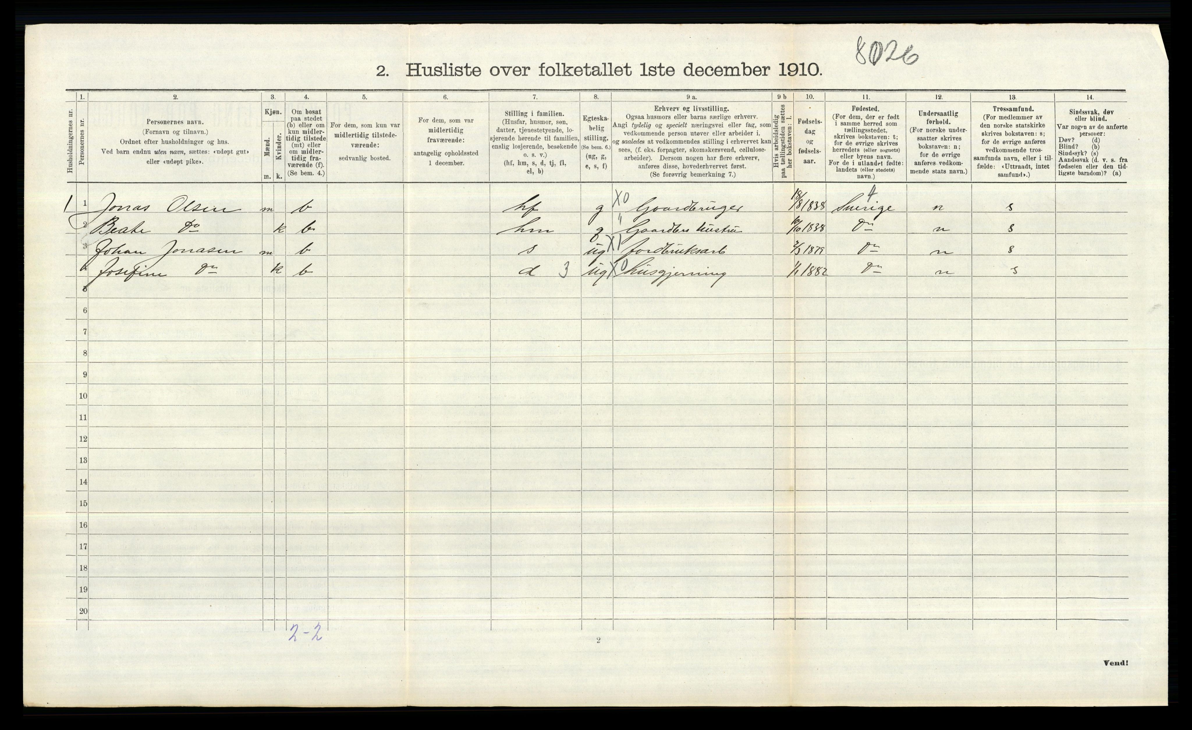 RA, 1910 census for Øymark, 1910, p. 571