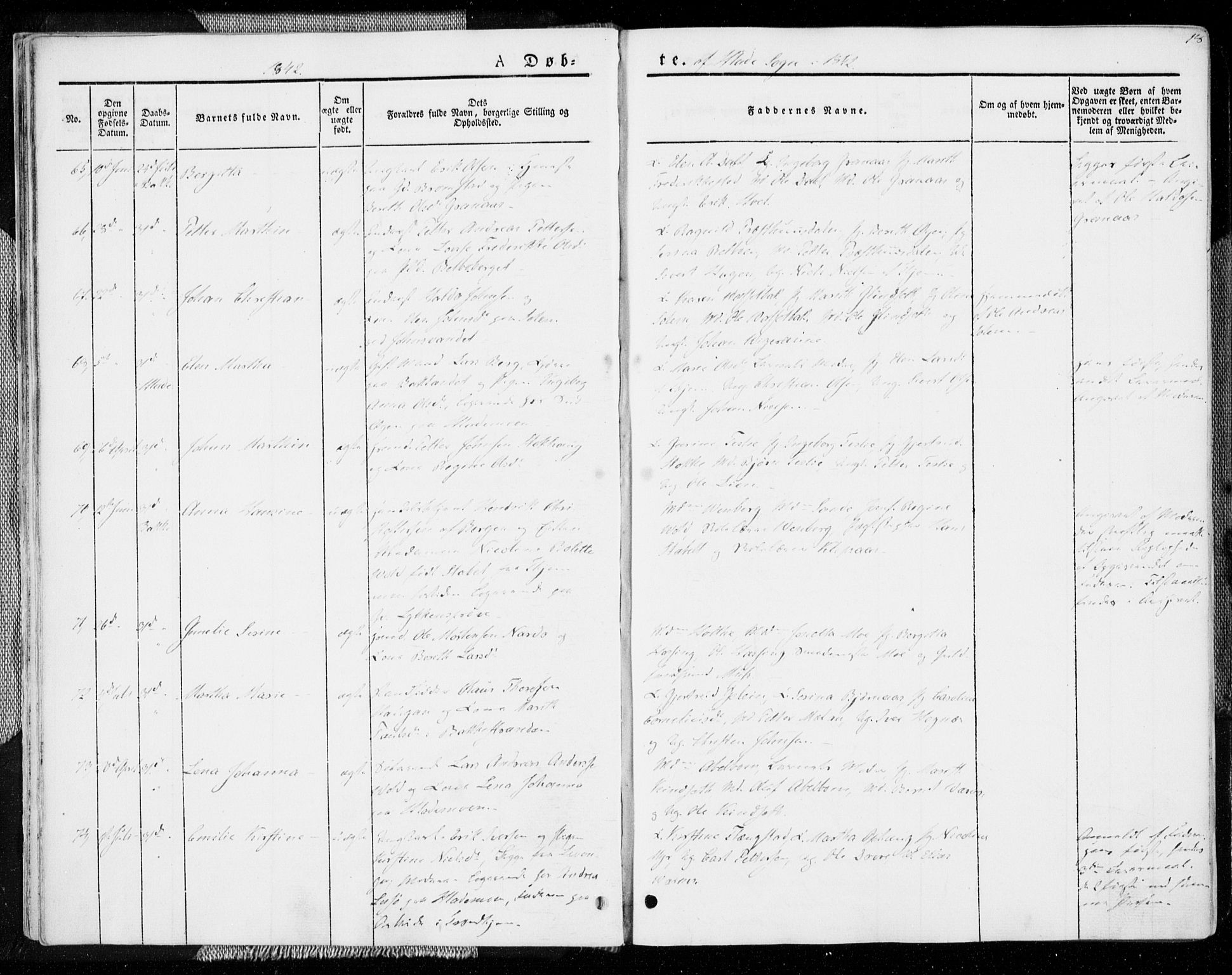 Ministerialprotokoller, klokkerbøker og fødselsregistre - Sør-Trøndelag, AV/SAT-A-1456/606/L0290: Parish register (official) no. 606A05, 1841-1847, p. 18