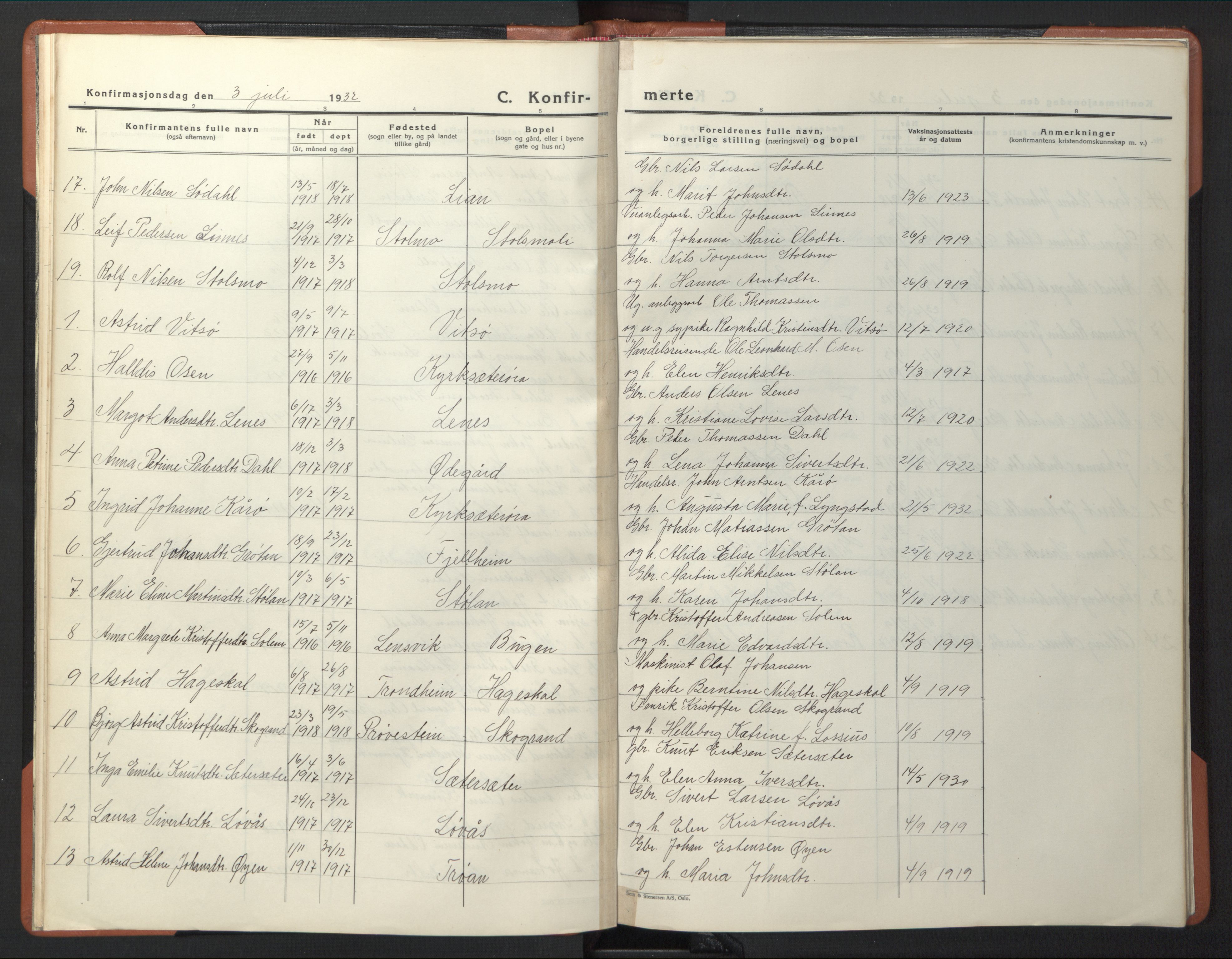 Ministerialprotokoller, klokkerbøker og fødselsregistre - Sør-Trøndelag, AV/SAT-A-1456/630/L0507: Parish register (copy) no. 630C05, 1921-1946