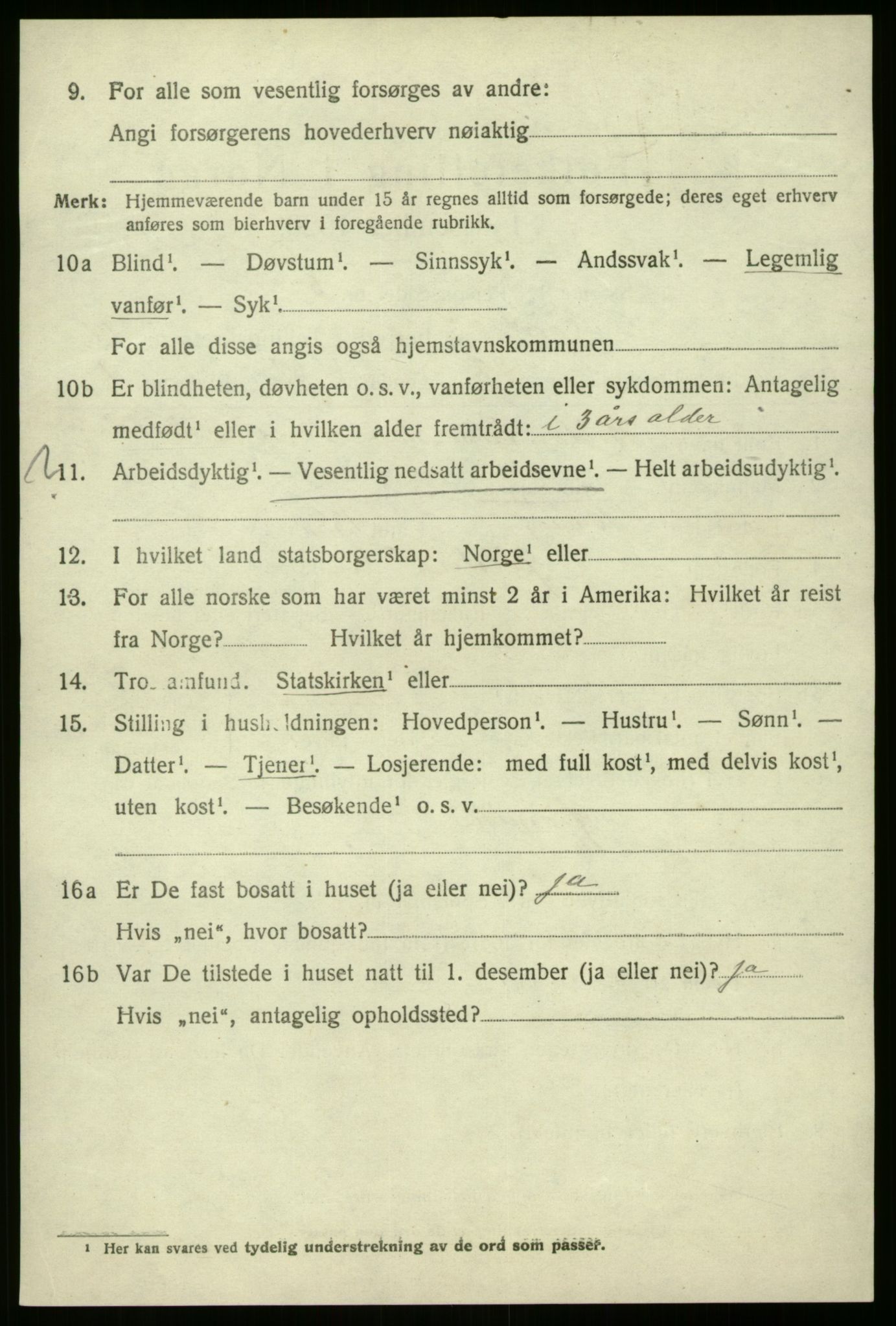 SAB, 1920 census for Førde, 1920, p. 5139