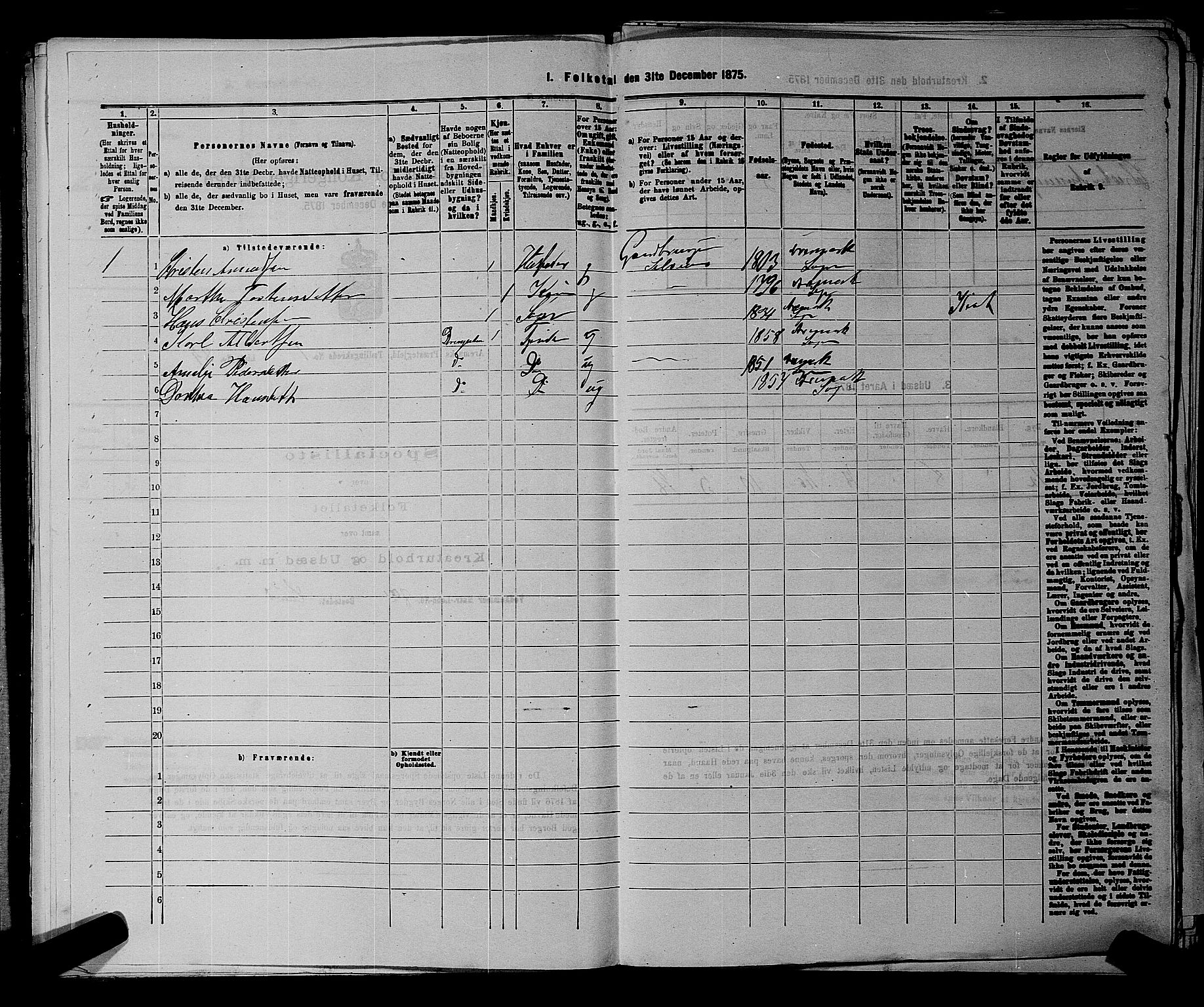 RA, 1875 census for 0118P Aremark, 1875, p. 97
