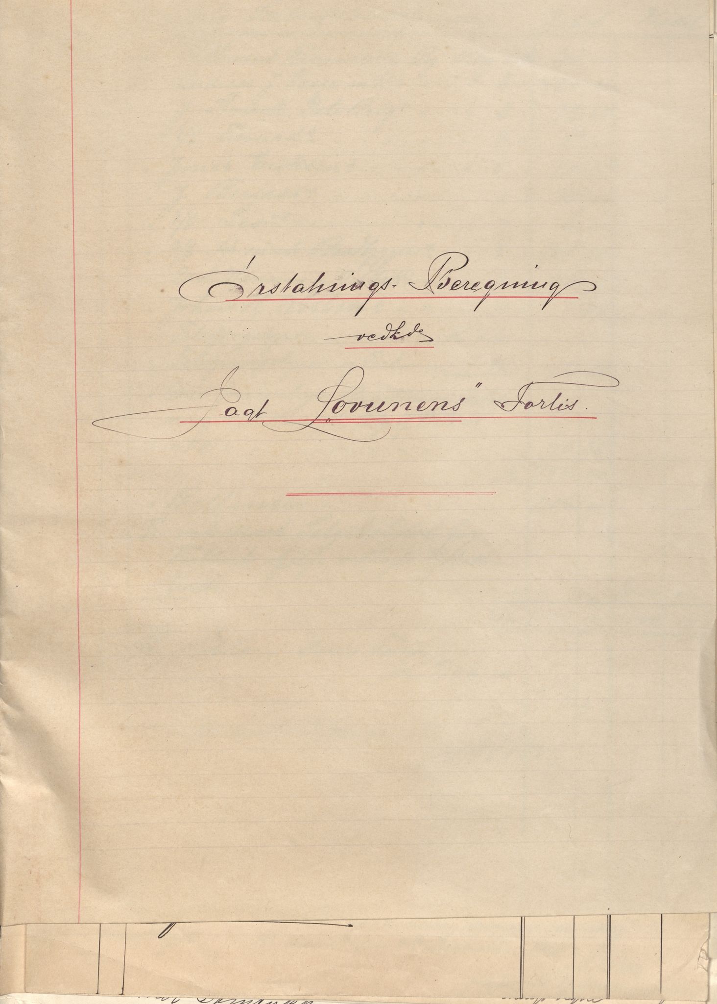 Jondal Skipsassuranseforening, SAB/SAB/PA-0276/E/L0086: Korrespondanse , 1906