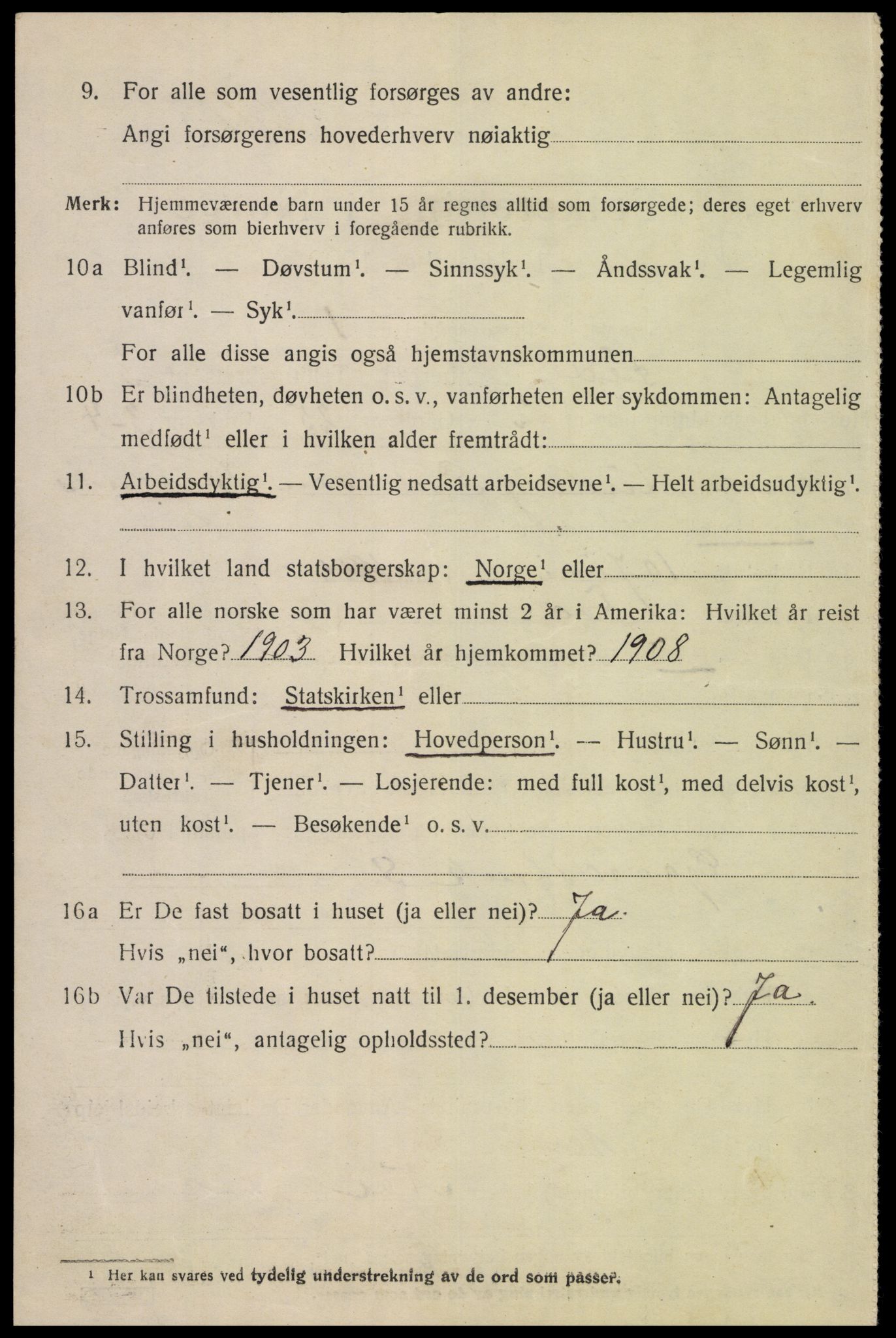 SAK, 1920 census for Feda, 1920, p. 1720