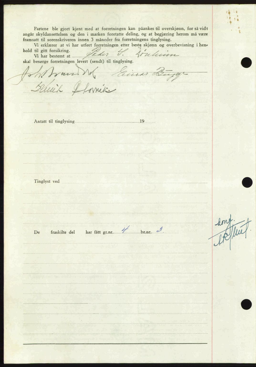 Nordmøre sorenskriveri, AV/SAT-A-4132/1/2/2Ca: Mortgage book no. A112, 1949-1949, Diary no: : 2580/1949