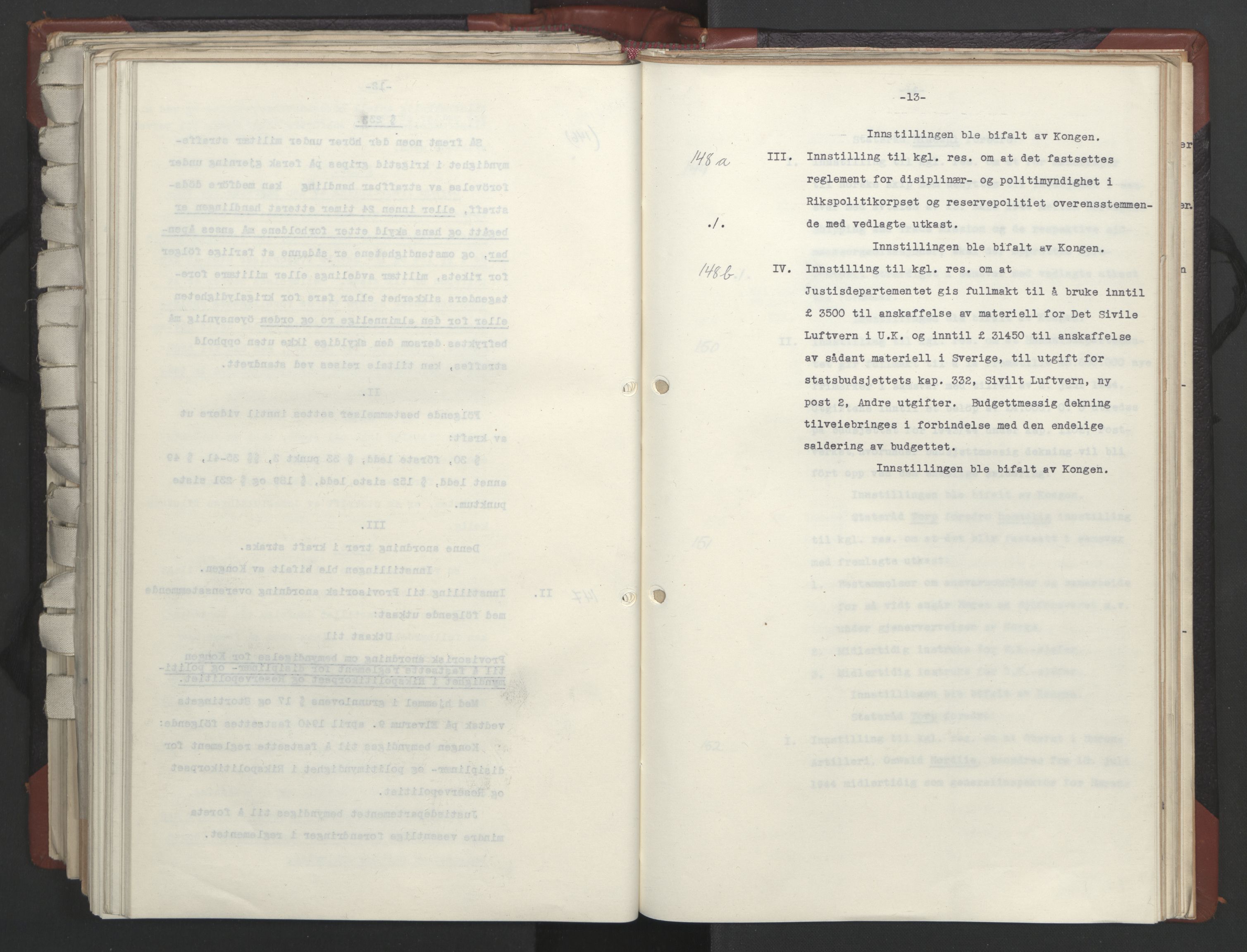 Statsrådssekretariatet, AV/RA-S-1001/A/Ac/L0124: Kgl. res. 14/1-30/6, 1944, p. 407