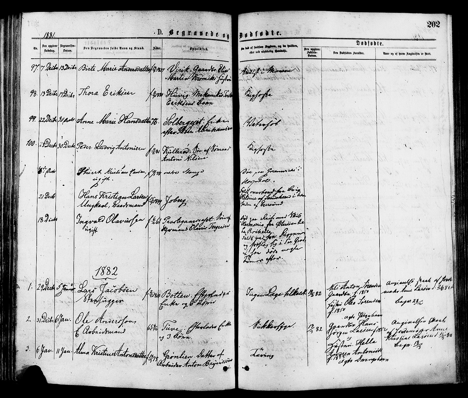 Sandar kirkebøker, SAKO/A-243/F/Fa/L0011: Parish register (official) no. 11, 1872-1882, p. 202