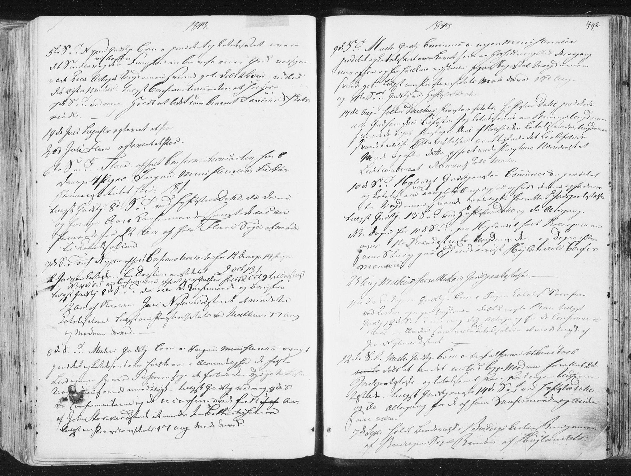 Ministerialprotokoller, klokkerbøker og fødselsregistre - Sør-Trøndelag, SAT/A-1456/691/L1074: Parish register (official) no. 691A06, 1842-1852, p. 492