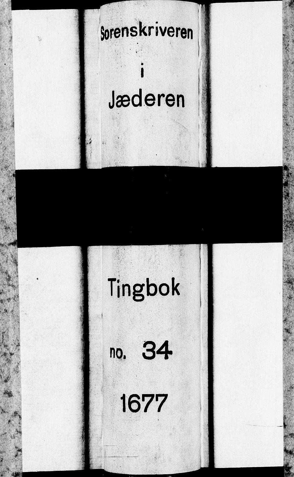 Jæren og Dalane sorenskriveri, SAST/A-100306/3/30/30BA/L0034: TINGBOK, 1677