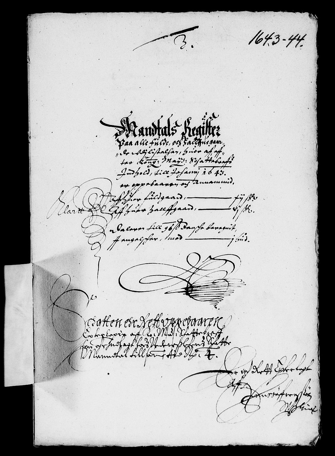 Rentekammeret inntil 1814, Reviderte regnskaper, Lensregnskaper, RA/EA-5023/R/Rb/Rbr/L0014: Lista len, 1641-1644