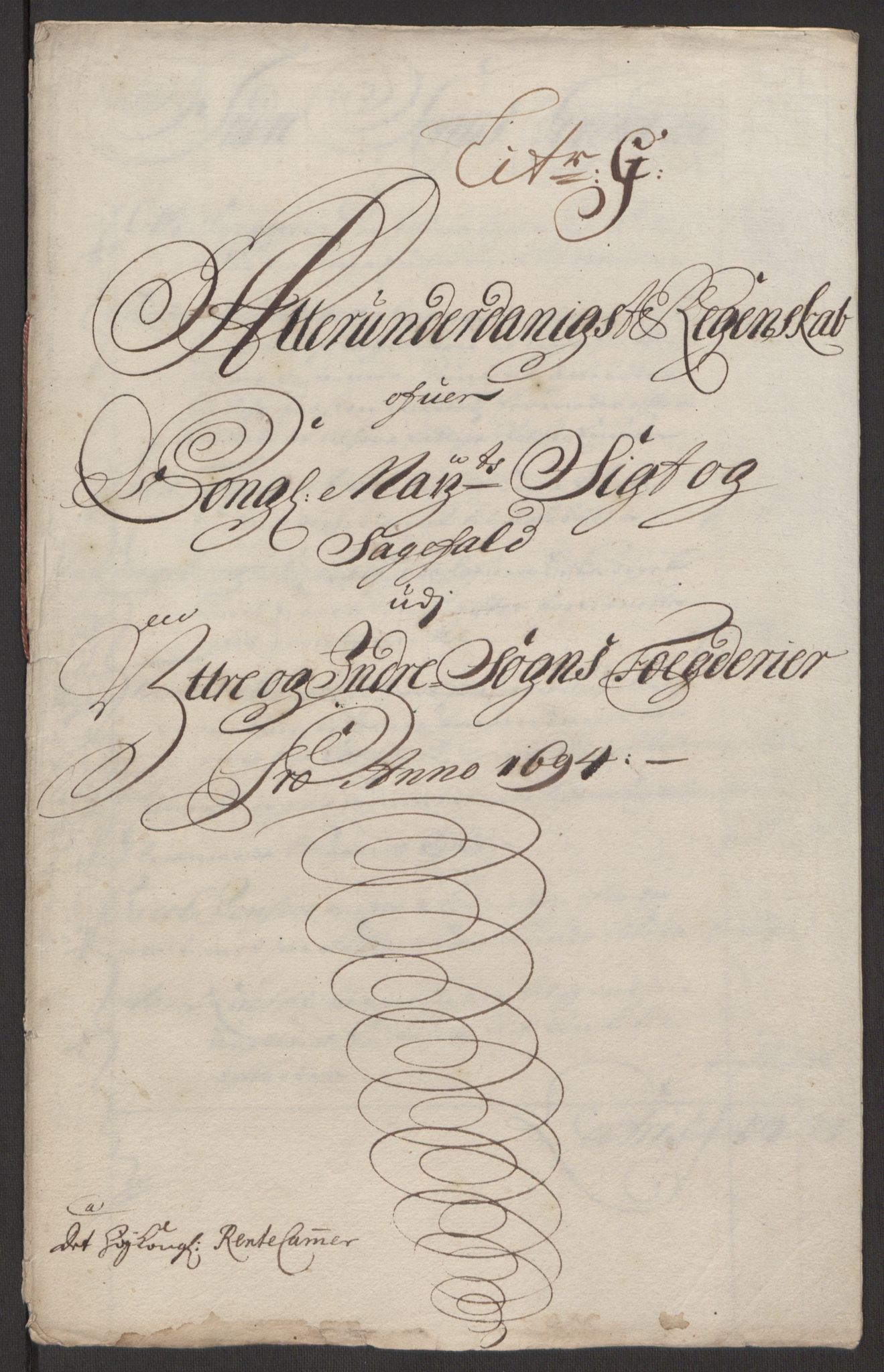 Rentekammeret inntil 1814, Reviderte regnskaper, Fogderegnskap, RA/EA-4092/R52/L3307: Fogderegnskap Sogn, 1693-1694, p. 435