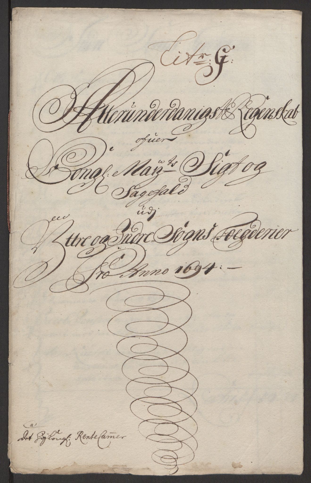 Rentekammeret inntil 1814, Reviderte regnskaper, Fogderegnskap, AV/RA-EA-4092/R52/L3307: Fogderegnskap Sogn, 1693-1694, p. 435