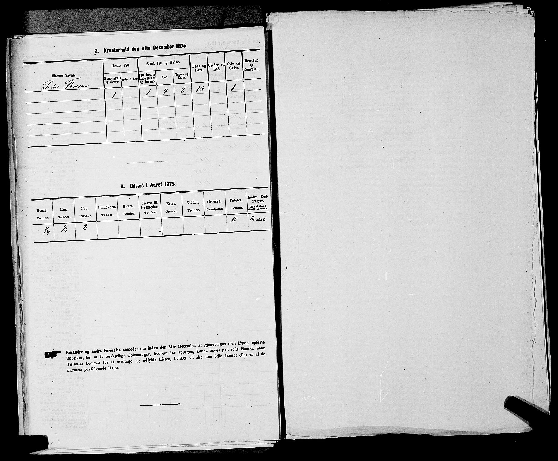 SAKO, 1875 census for 0816P Sannidal, 1875, p. 696