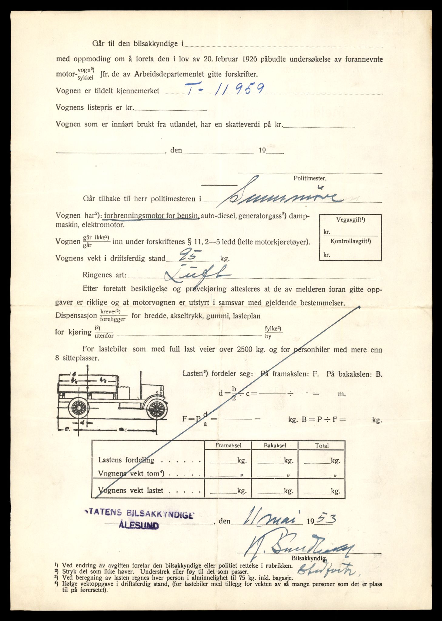 Møre og Romsdal vegkontor - Ålesund trafikkstasjon, SAT/A-4099/F/Fe/L0031: Registreringskort for kjøretøy T 11800 - T 11996, 1927-1998, p. 2720