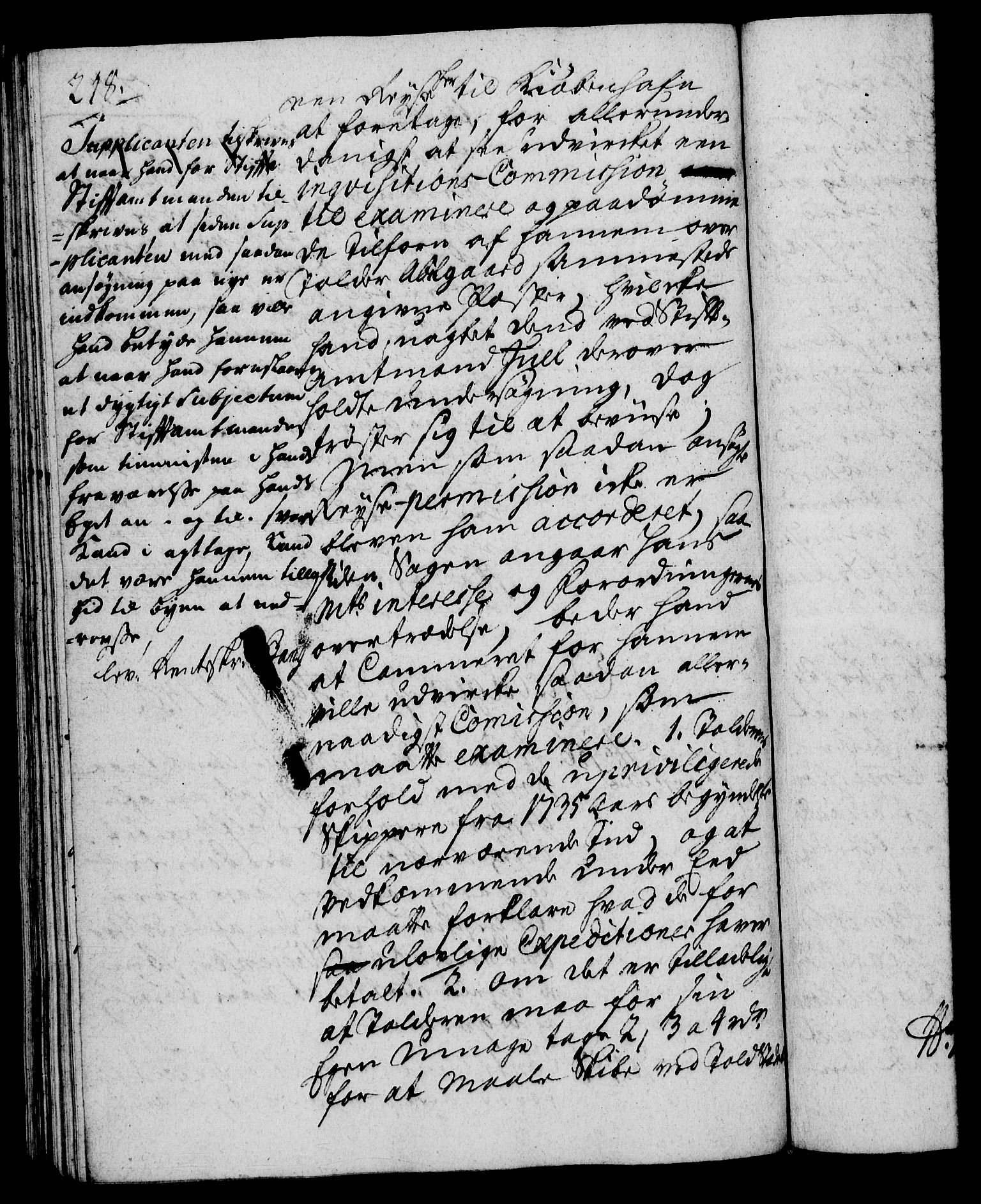 Rentekammeret, Kammerkanselliet, RA/EA-3111/G/Gh/Gha/L0022: Norsk ekstraktmemorialprotokoll (merket RK 53.67), 1739-1741, p. 218