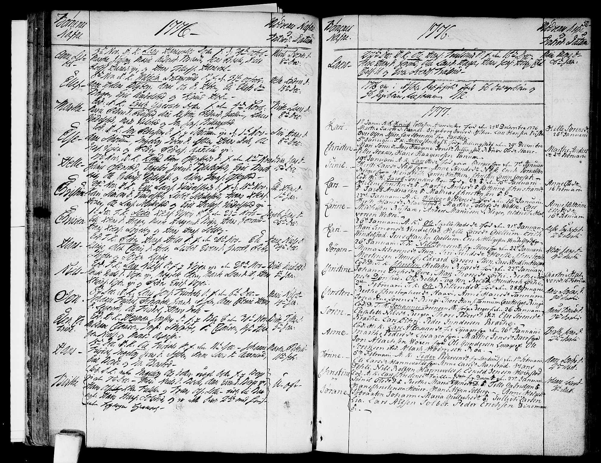Asker prestekontor Kirkebøker, SAO/A-10256a/F/Fa/L0003: Parish register (official) no. I 3, 1767-1807, p. 50