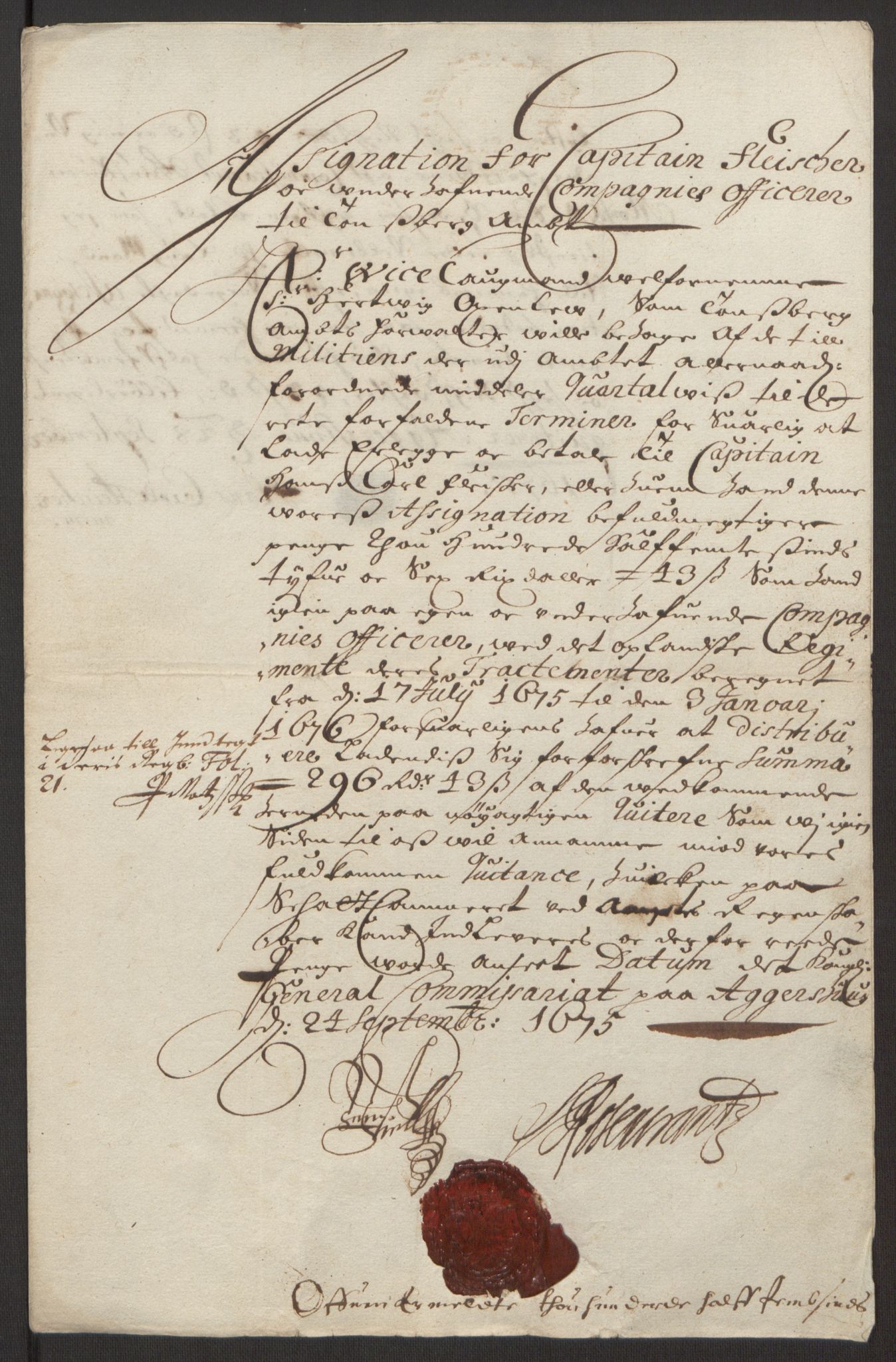 Rentekammeret inntil 1814, Reviderte regnskaper, Fogderegnskap, AV/RA-EA-4092/R32/L1844: Fogderegnskap Jarlsberg grevskap, 1674-1675, p. 28