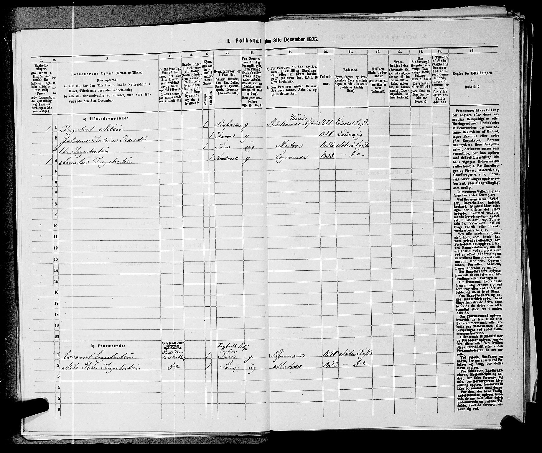 SAKO, 1875 census for 0722P Nøtterøy, 1875, p. 1557