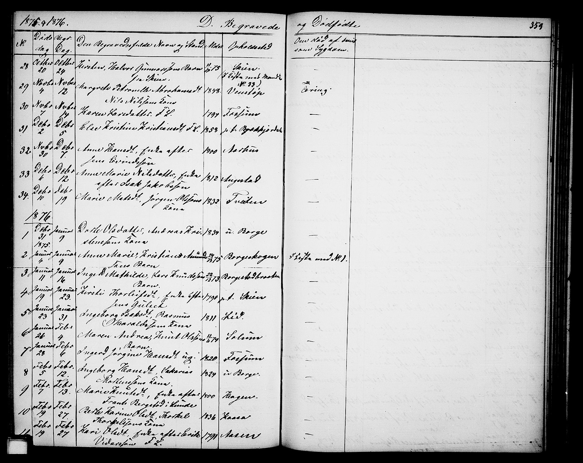 Gjerpen kirkebøker, SAKO/A-265/G/Ga/L0001: Parish register (copy) no. I 1, 1864-1882, p. 359