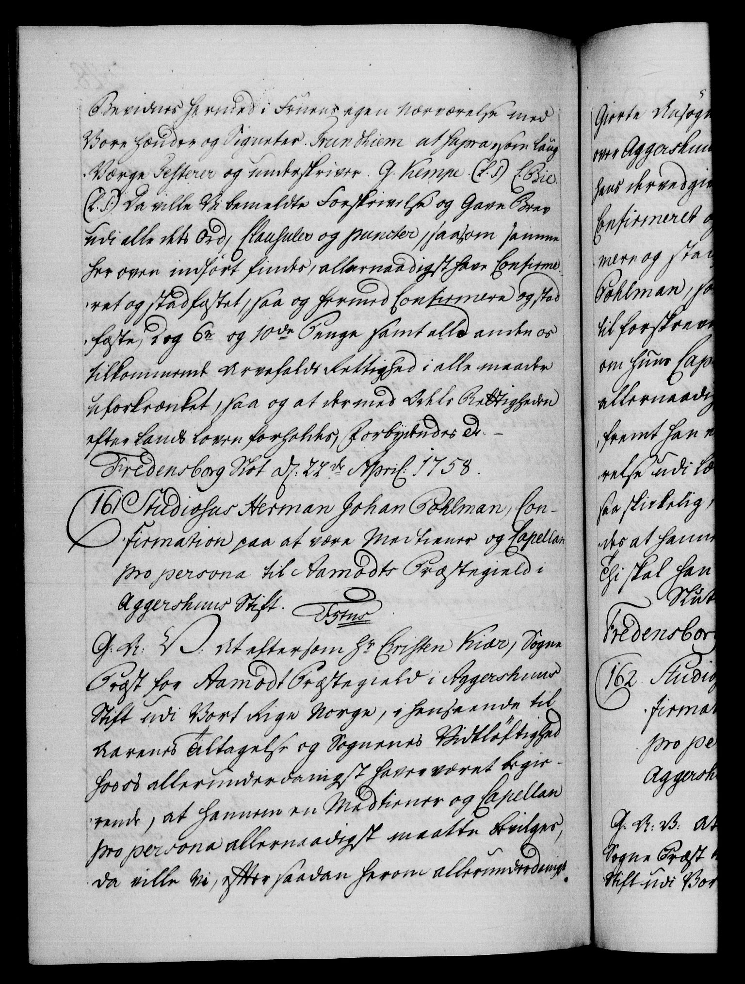 Danske Kanselli 1572-1799, RA/EA-3023/F/Fc/Fca/Fcaa/L0040: Norske registre, 1757-1759, p. 348b