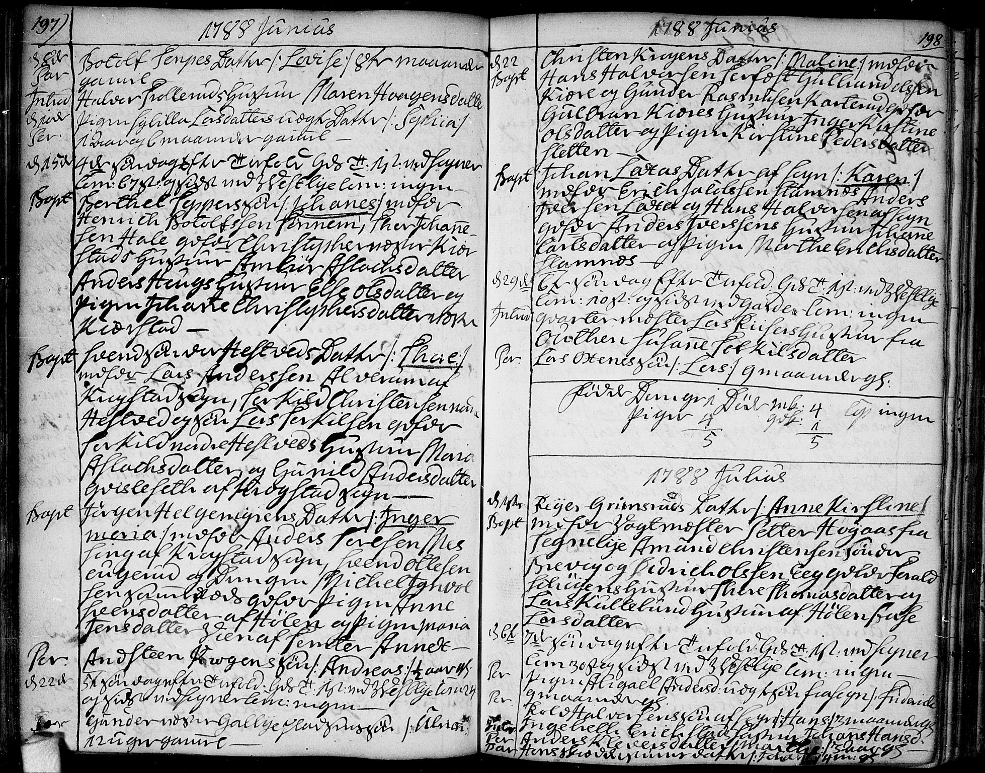 Vestby prestekontor Kirkebøker, SAO/A-10893/F/Fa/L0003: Parish register (official) no. I 3, 1779-1796, p. 197-198