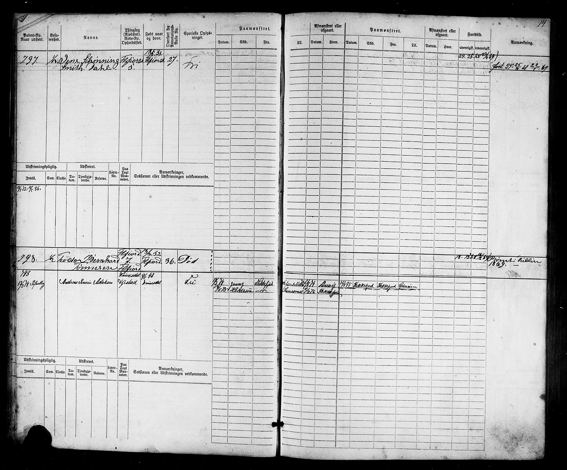 Flekkefjord mønstringskrets, AV/SAK-2031-0018/F/Fb/L0009: Hovedrulle nr 771-1533, Æ-6, 1868-1900, p. 15