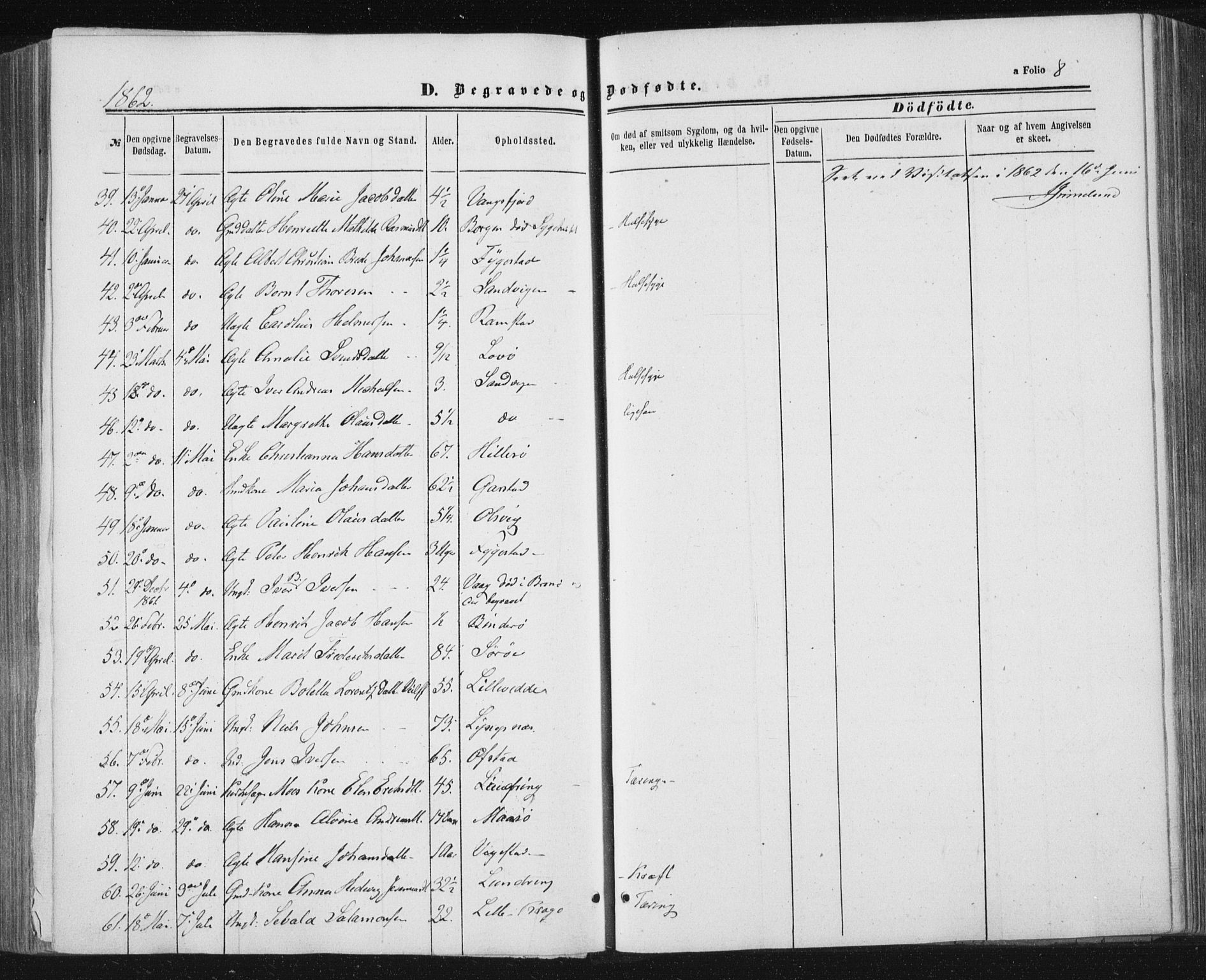 Ministerialprotokoller, klokkerbøker og fødselsregistre - Nord-Trøndelag, AV/SAT-A-1458/784/L0670: Parish register (official) no. 784A05, 1860-1876, p. 8