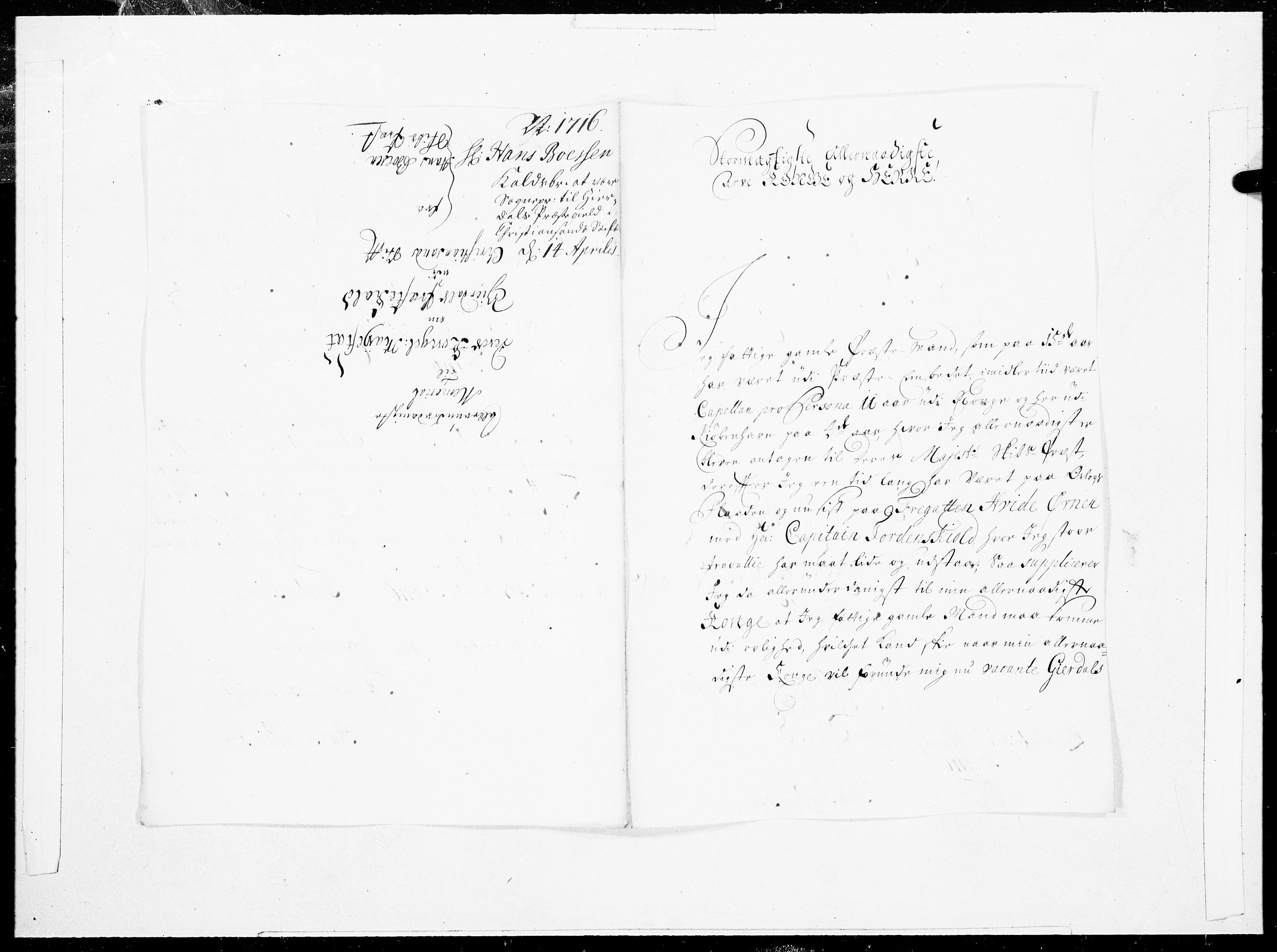 Danske Kanselli 1572-1799, RA/EA-3023/F/Fc/Fcc/Fcca/L0078: Norske innlegg 1572-1799, 1716, p. 311